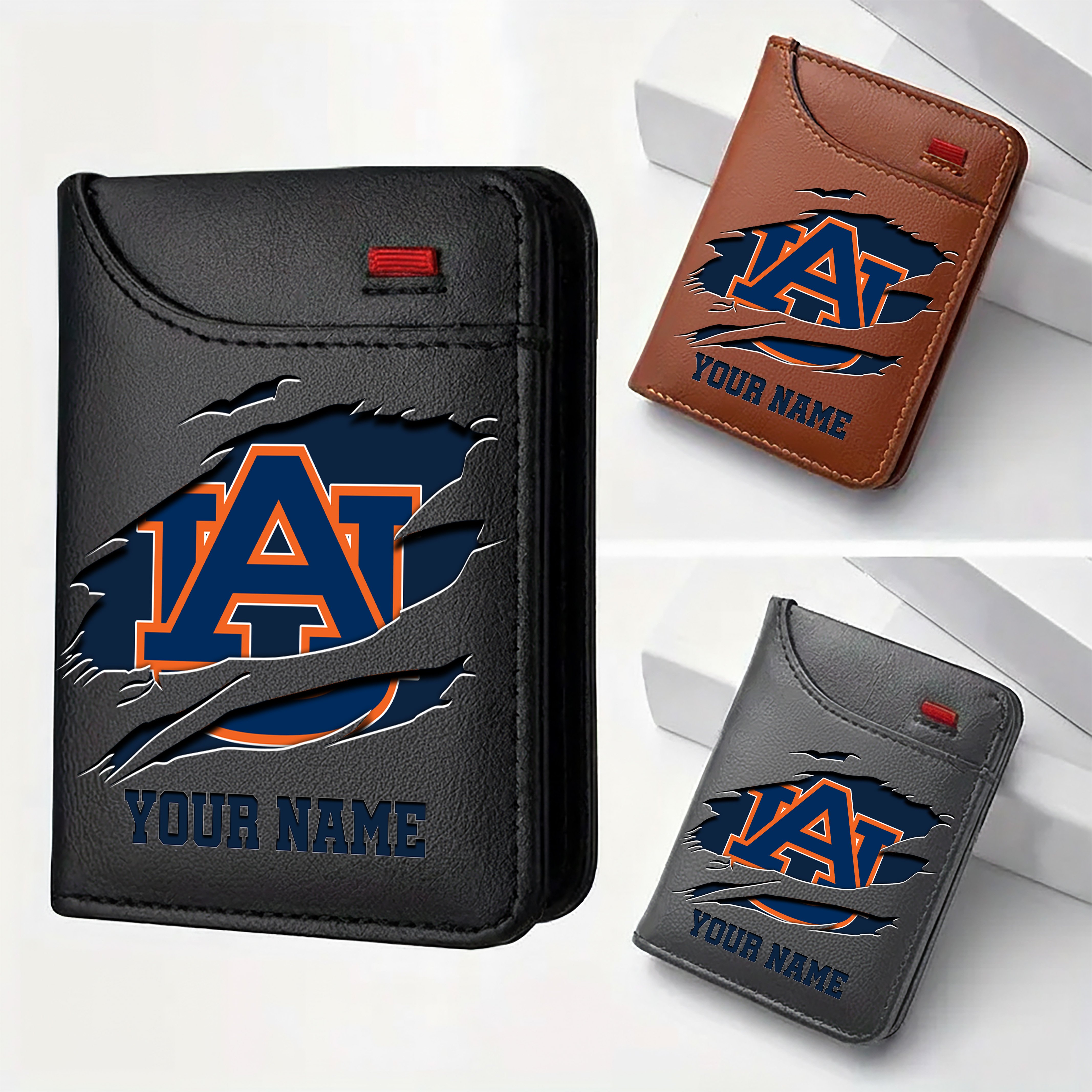 Auburn Tigers Men Wallet Custom Your Name, Football Team Men Wallet For Fans, Gifts For Football Lovers EHIVM-09253657A