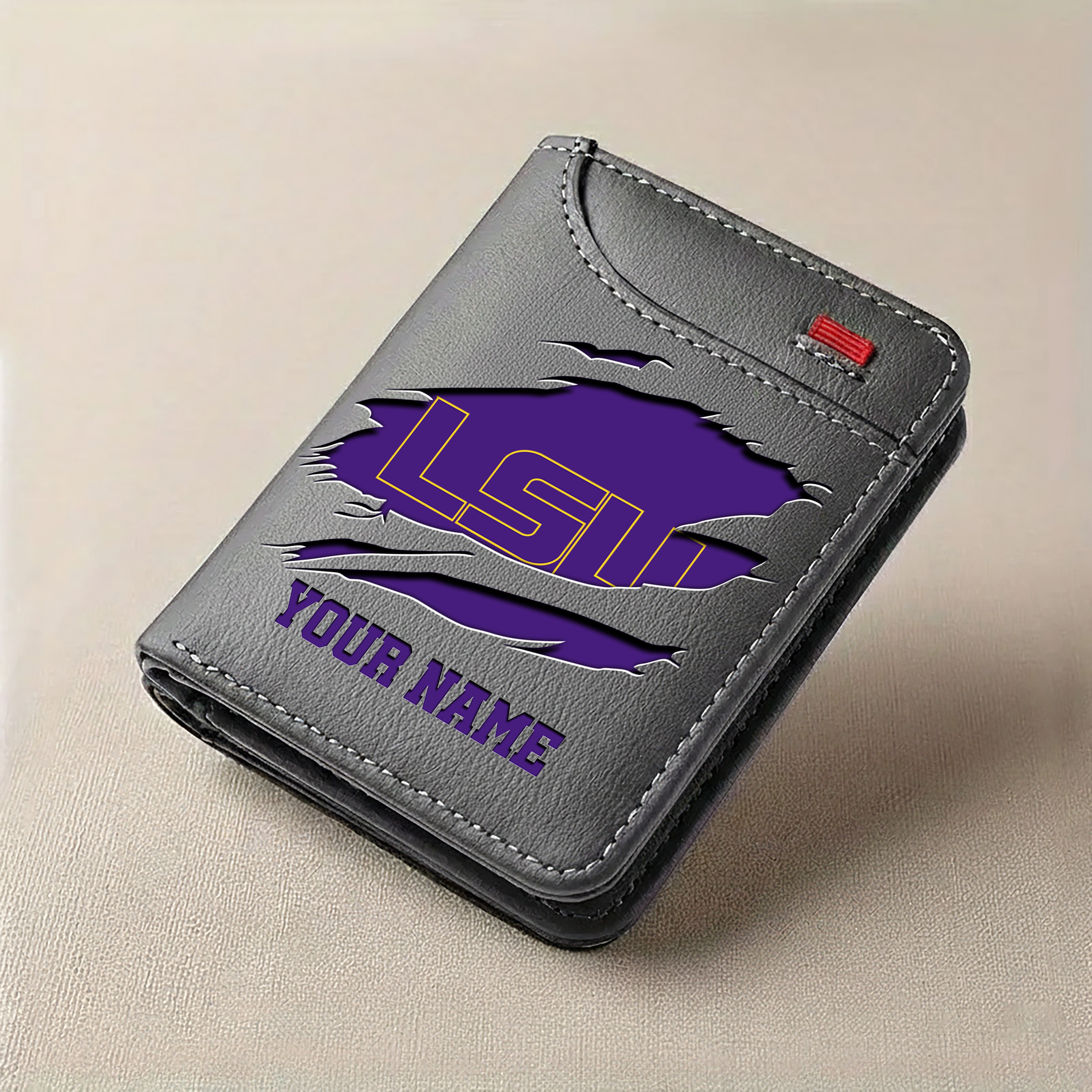 LSU TIGERS Men Wallet Custom Your Name, Football Team Men Wallet For Fans, Gifts For Football Lovers EHIVM-09253657A - Image 5