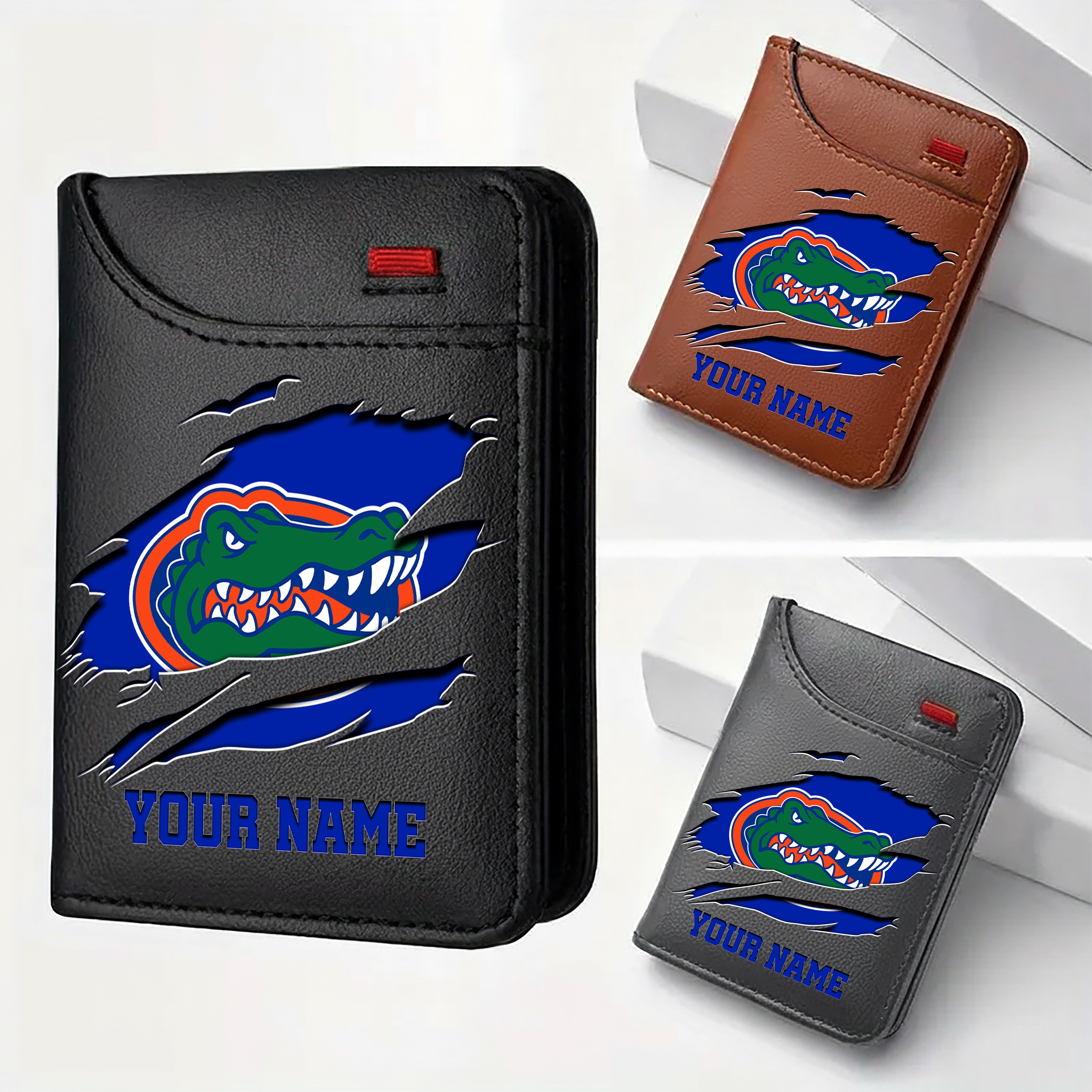 Florida Gators Men Wallet Custom Your Name, Football Team Men Wallet For Fans, Gifts For Football Lovers EHIVM-09253657A