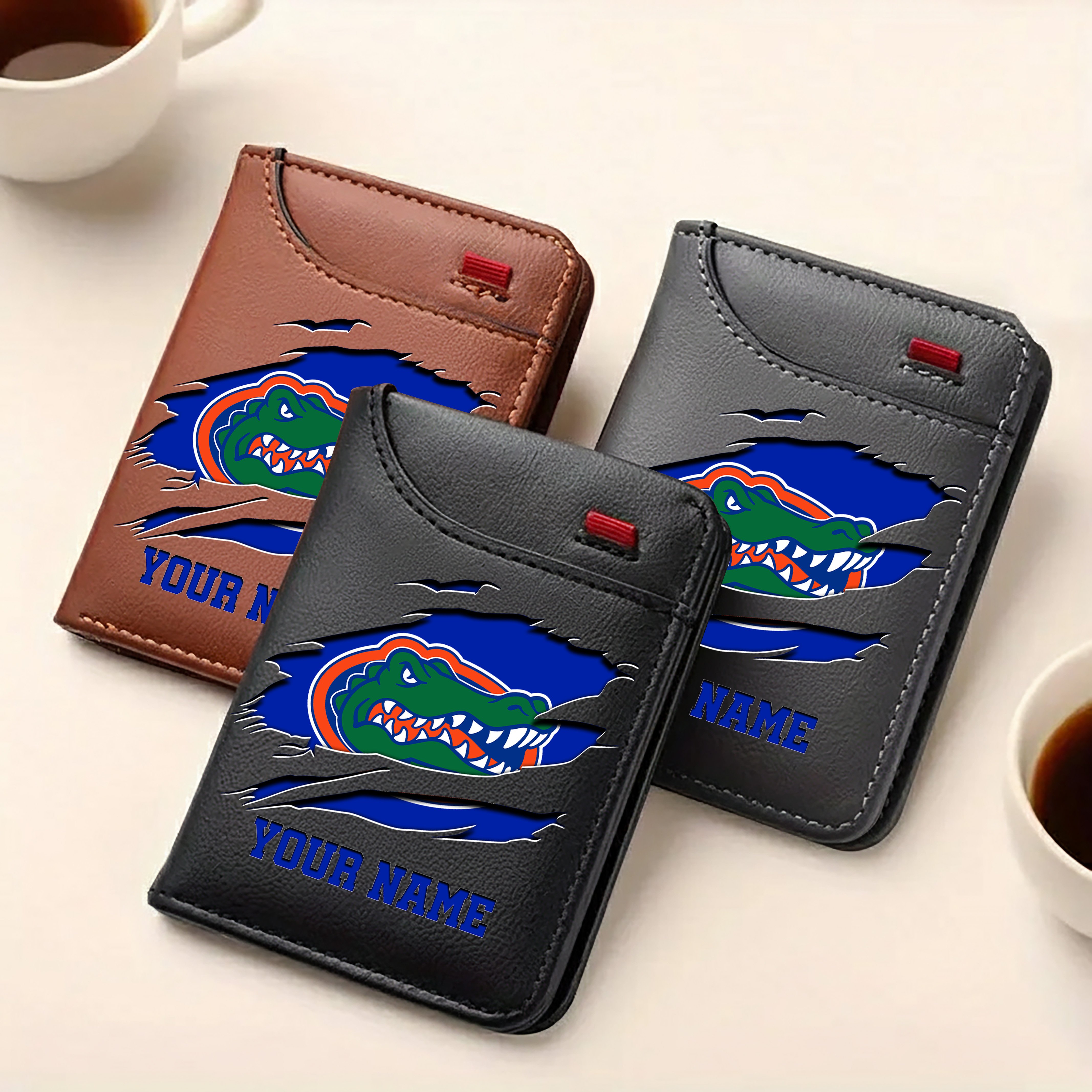 Alternative view of Florida Gators Men Wallet Custom Your Name, Football Team Men Wallet For Fans, Gifts For Football Lovers EHIVM-09253657A