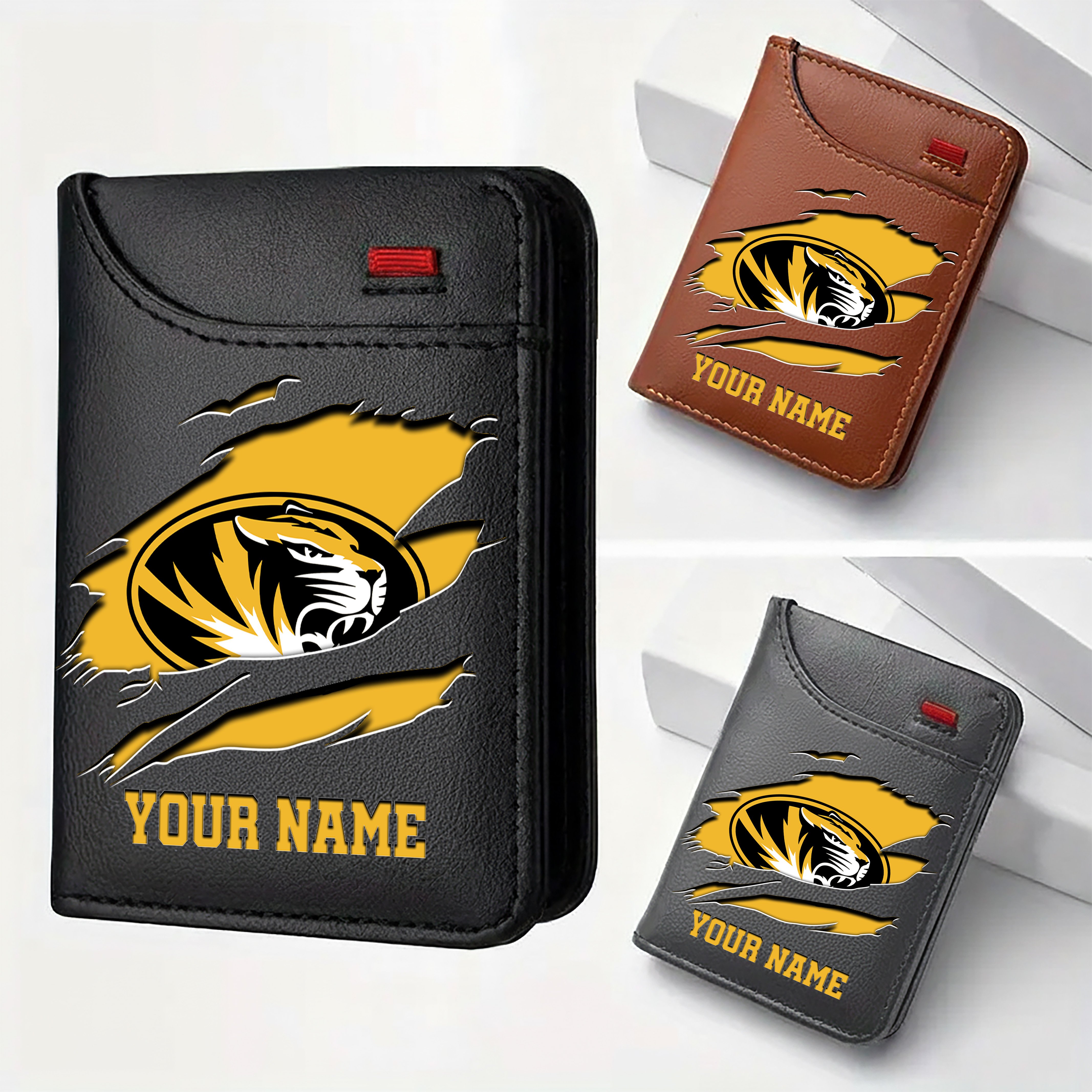 Missouri Tigers Men Wallet Custom Your Name, Football Team Men Wallet For Fans, Gifts For Football Lovers EHIVM-09253657A