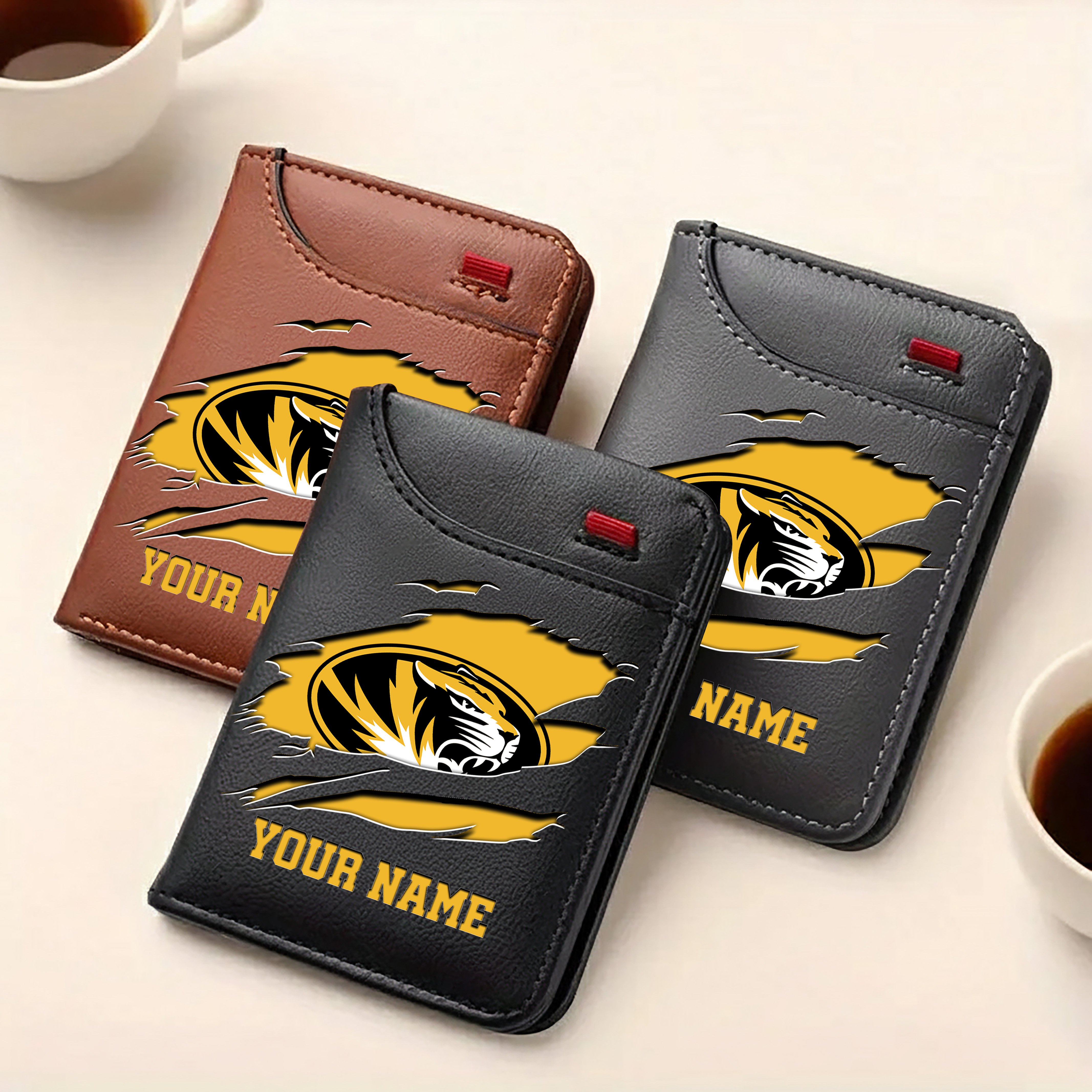 Alternative view of Missouri Tigers Men Wallet Custom Your Name, Football Team Men Wallet For Fans, Gifts For Football Lovers EHIVM-09253657A