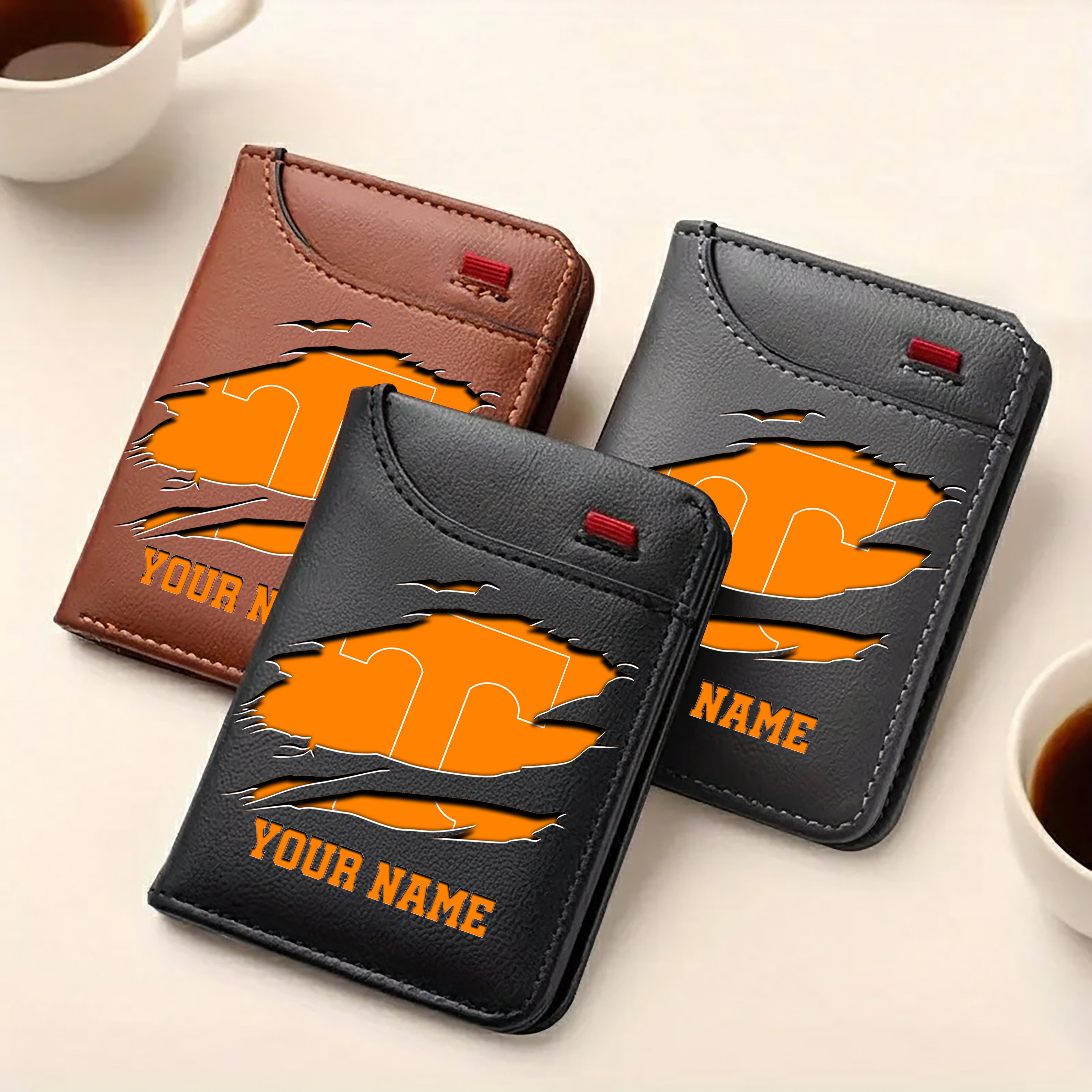 Alternative view of Tennessee Volunteers Men Wallet Custom Your Name, Football Team Men Wallet For Fans, Gifts For Football Lovers EHIVM-09253657A