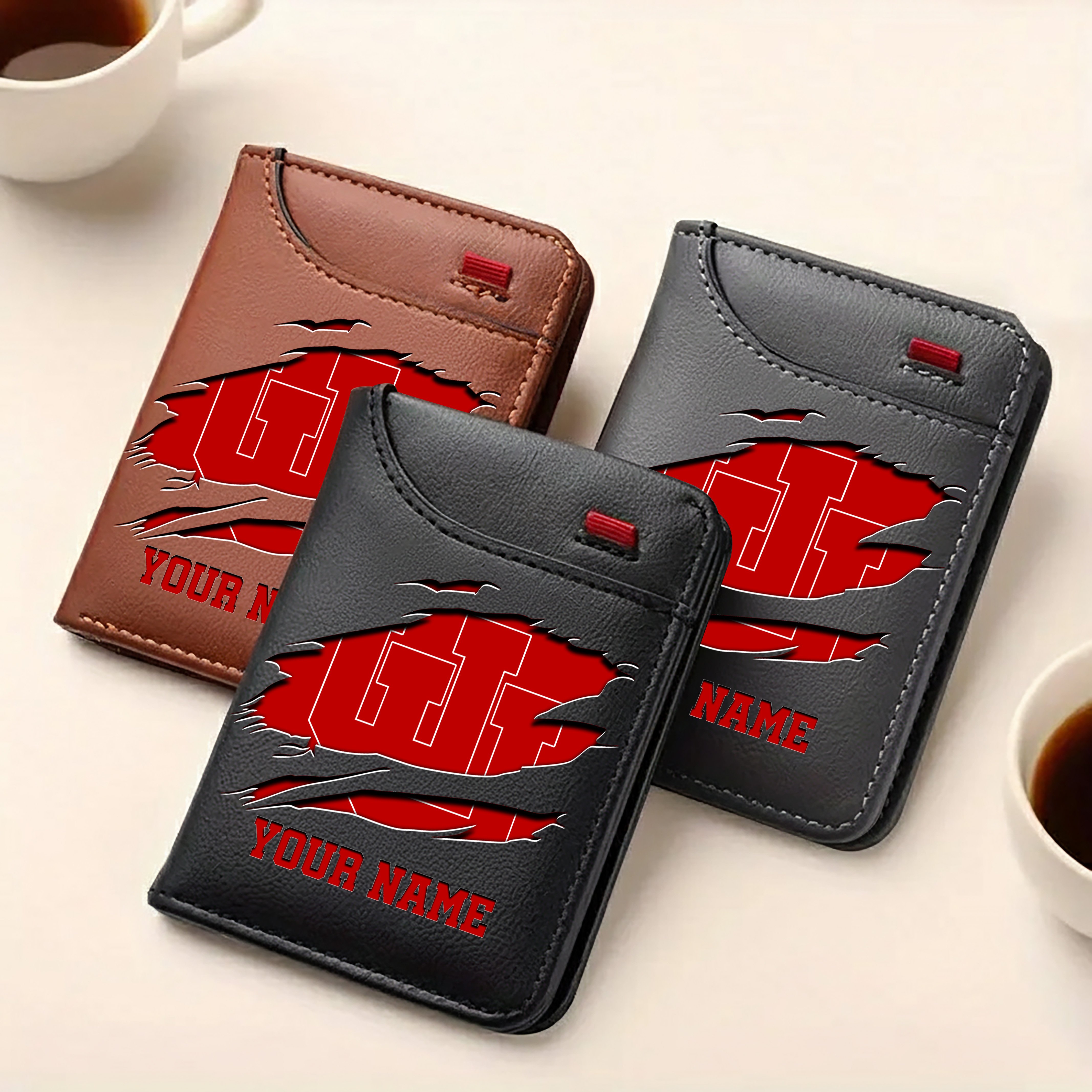 Alternative view of Utah Utes Men Wallet Custom Your Name, Football Team Men Wallet For Fans, Gifts For Football Lovers EHIVM-09253657A