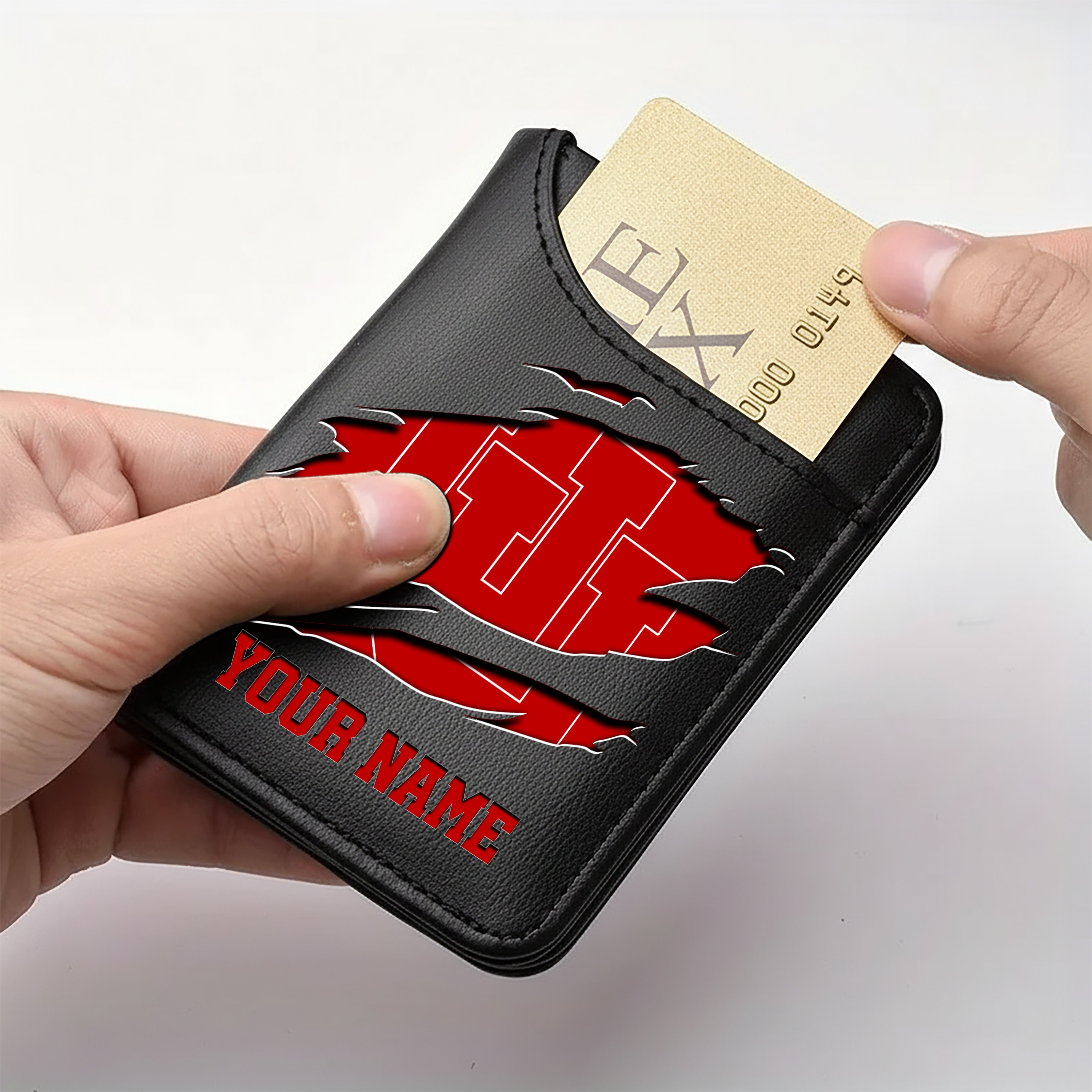Utah Utes Men Wallet Custom Your Name, Football Team Men Wallet For Fans, Gifts For Football Lovers EHIVM-09253657A - Image 3