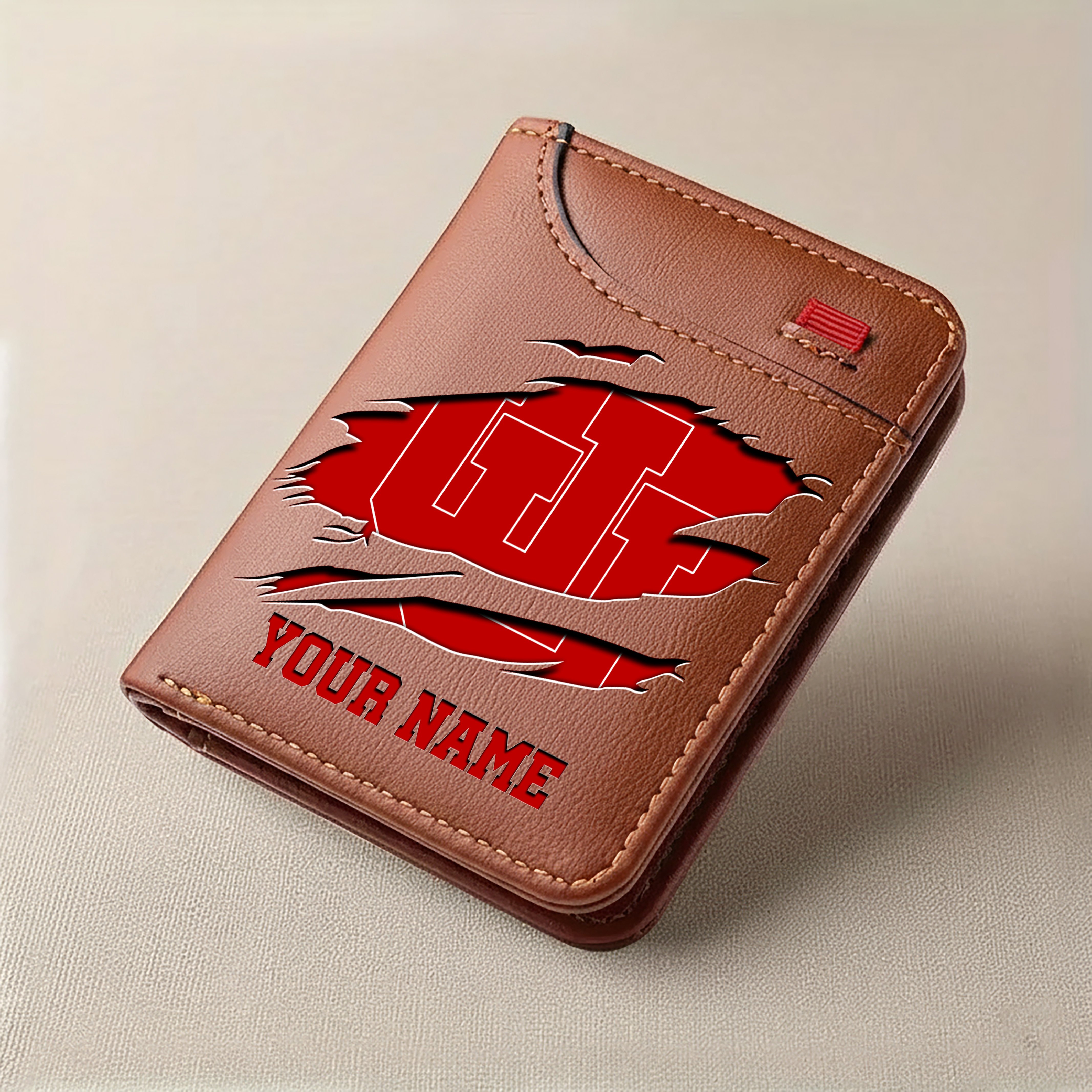 Utah Utes Men Wallet Custom Your Name, Football Team Men Wallet For Fans, Gifts For Football Lovers EHIVM-09253657A - Image 4