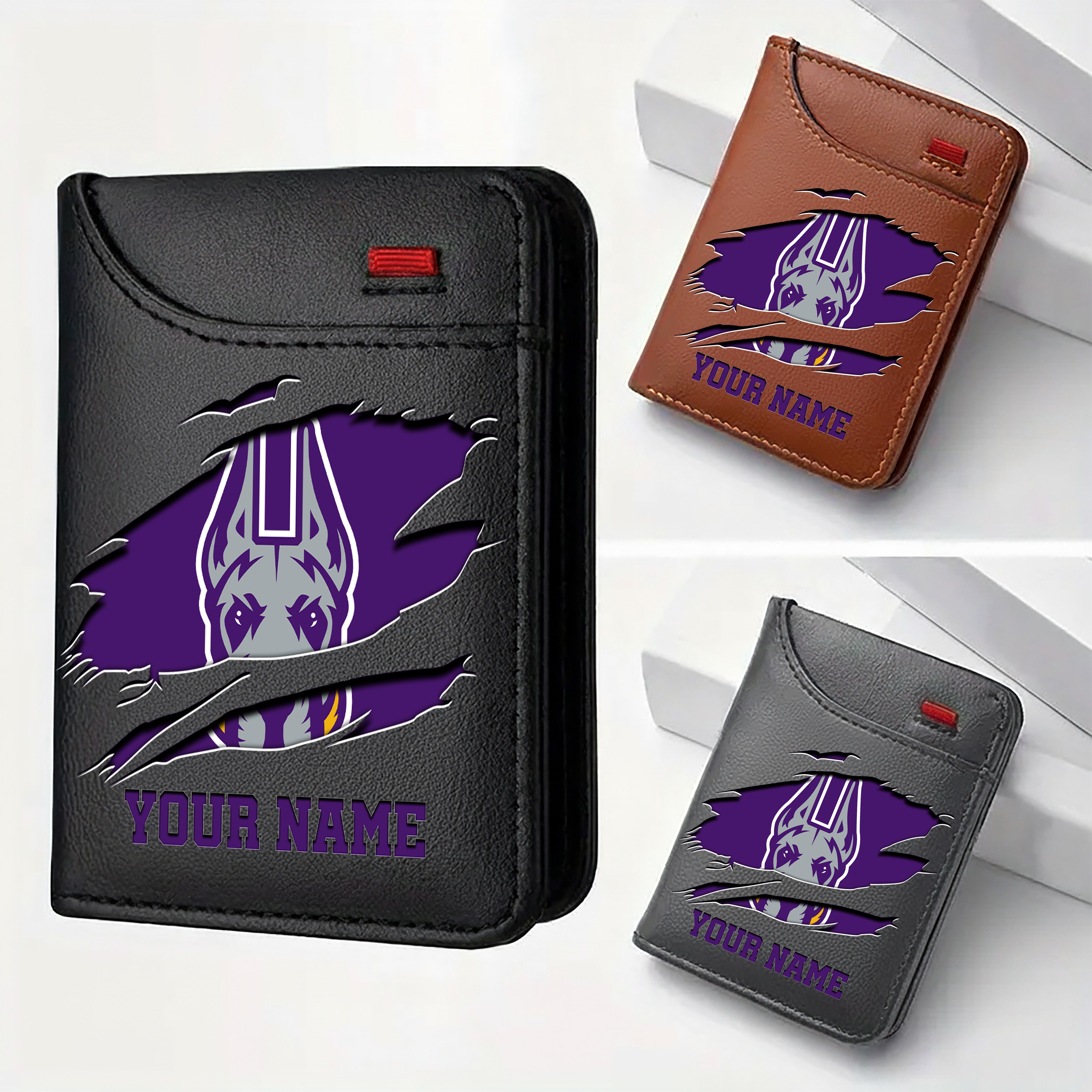 Albany Great Danes Men Wallet Custom Your Name, Football Team Men Wallet For Fans, Gifts For Football Lovers EHIVM-09253657A