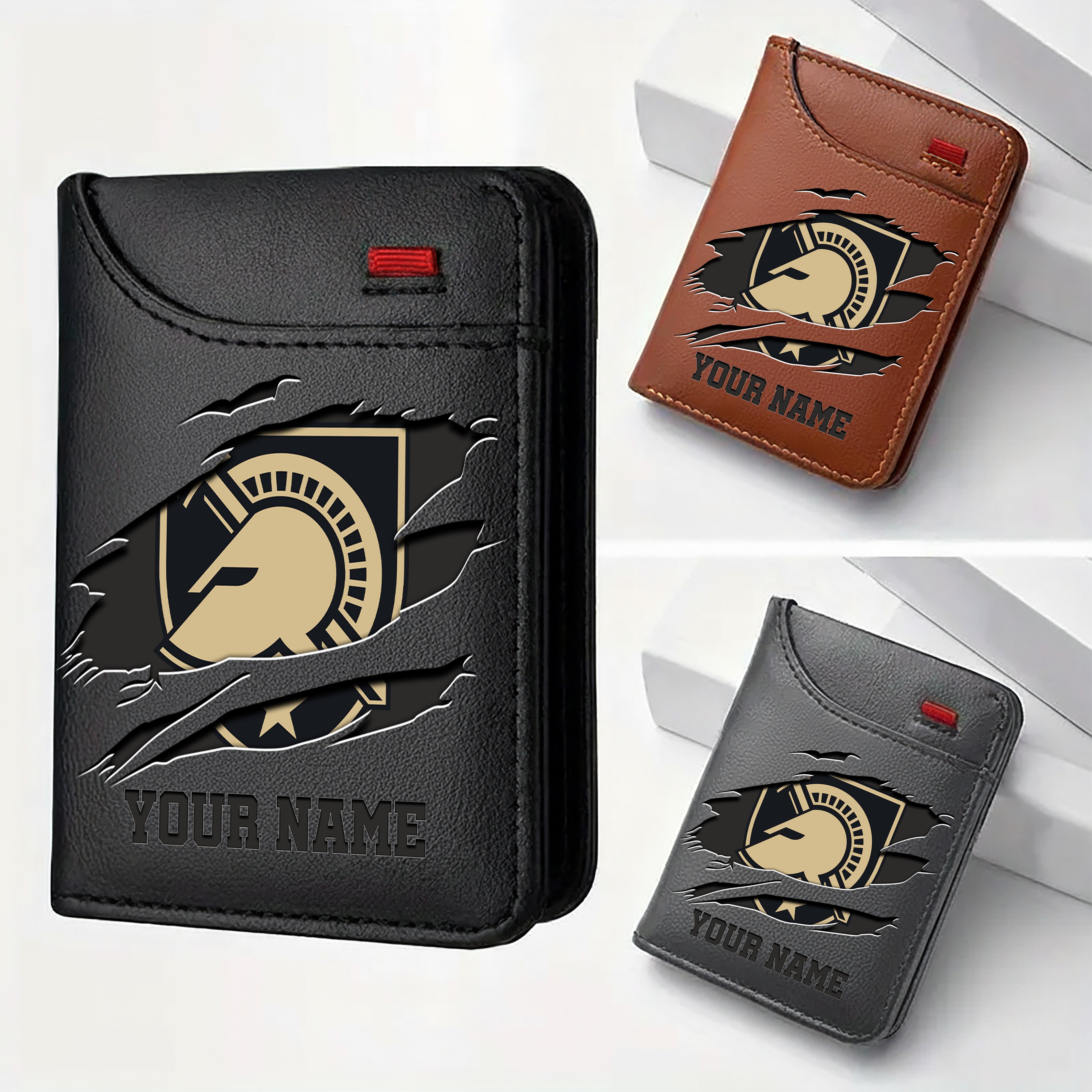 Army Black Knights Men Wallet Custom Your Name, Football Team Men Wallet For Fans, Gifts For Football Lovers EHIVM-09253657A