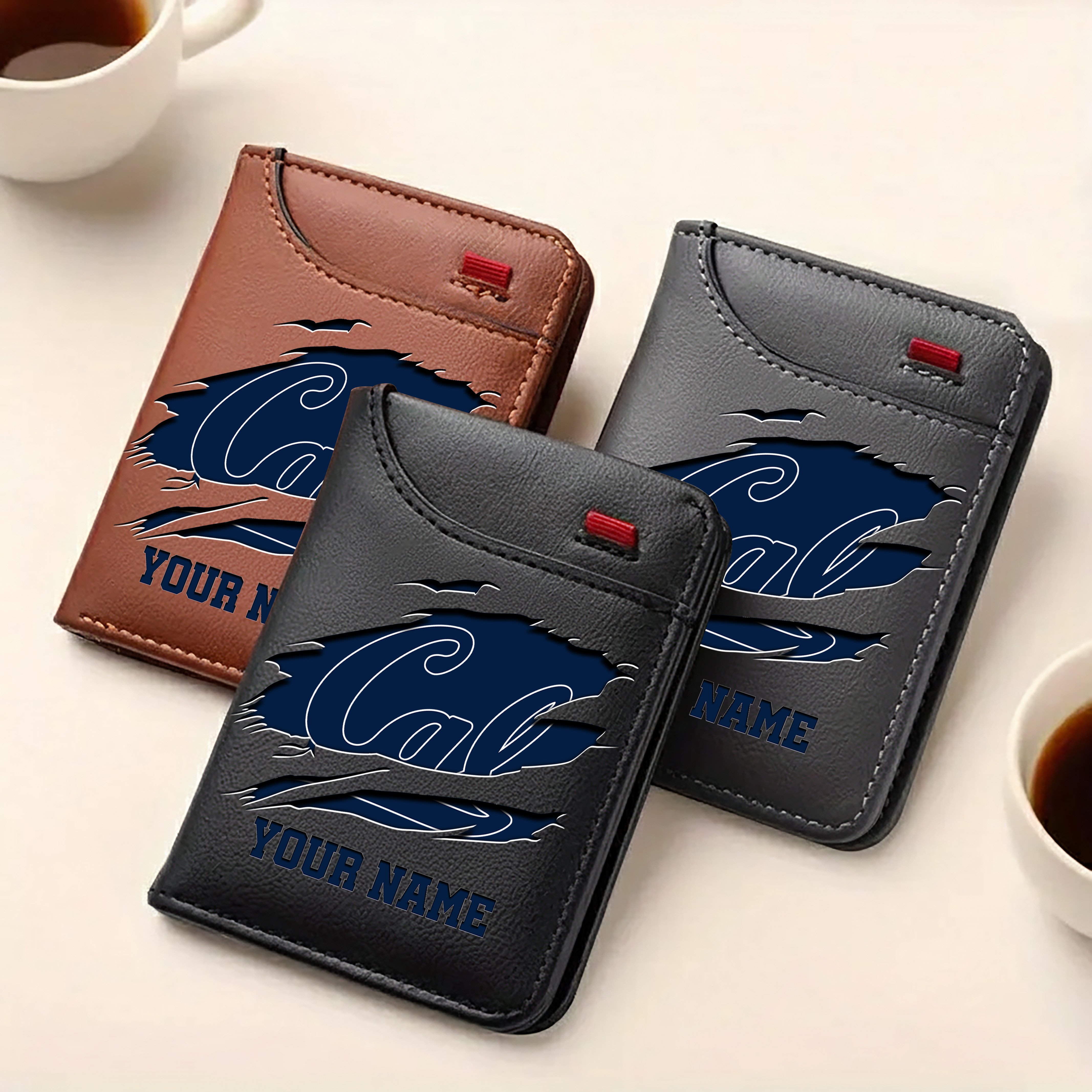 Alternative view of California Golden Bears Men Wallet Custom Your Name, Football Team Men Wallet For Fans, Gifts For Football Lovers EHIVM-09253657A