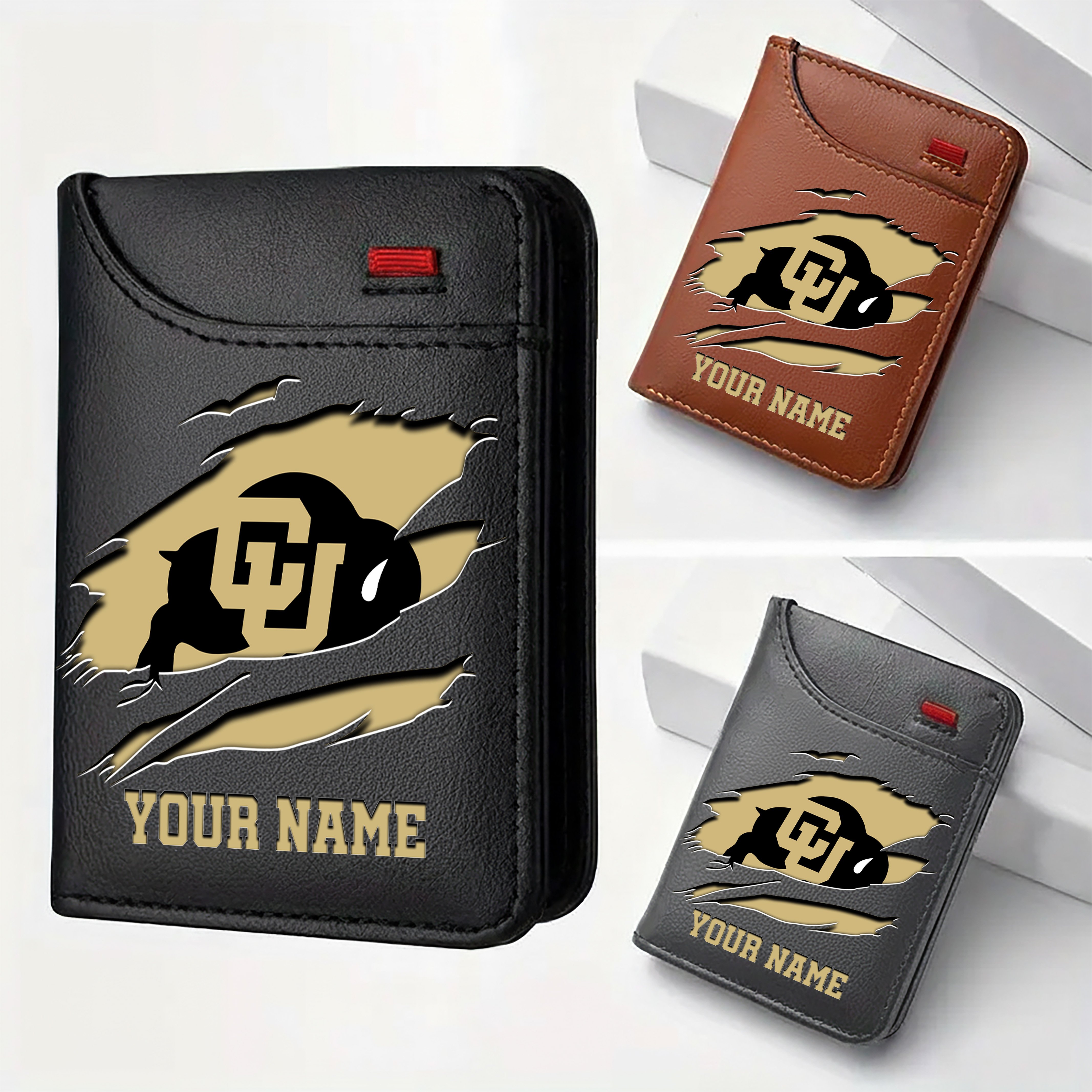 Colorado Buffaloes Men Wallet Custom Your Name, Football Team Men Wallet For Fans, Gifts For Football Lovers EHIVM-09253657A