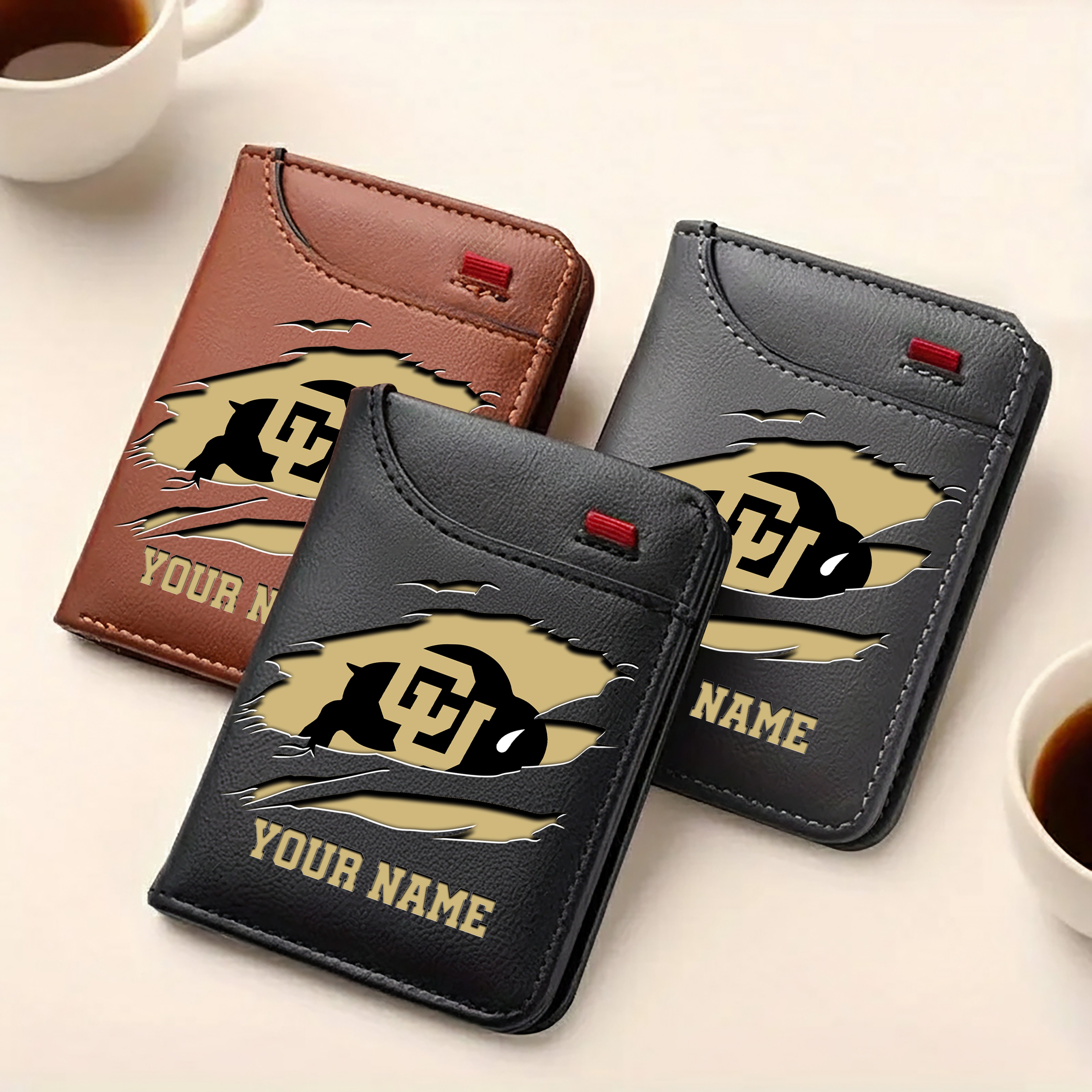Alternative view of Colorado Buffaloes Men Wallet Custom Your Name, Football Team Men Wallet For Fans, Gifts For Football Lovers EHIVM-09253657A