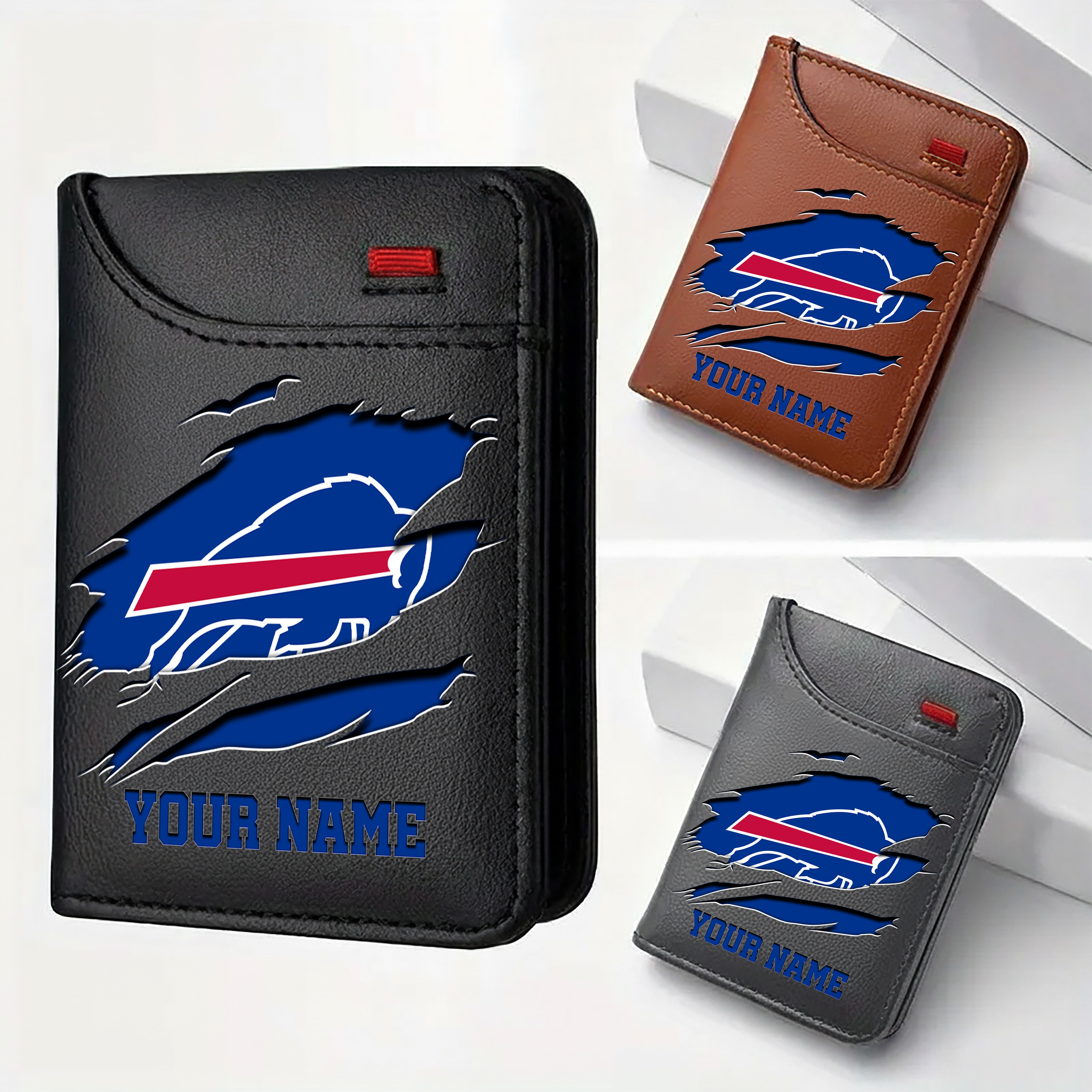 Buffalo Bills Men Wallet Custom Your Name, Football Team Men Wallet For Fans, Gifts For Football Lovers EHIVM-11194522N