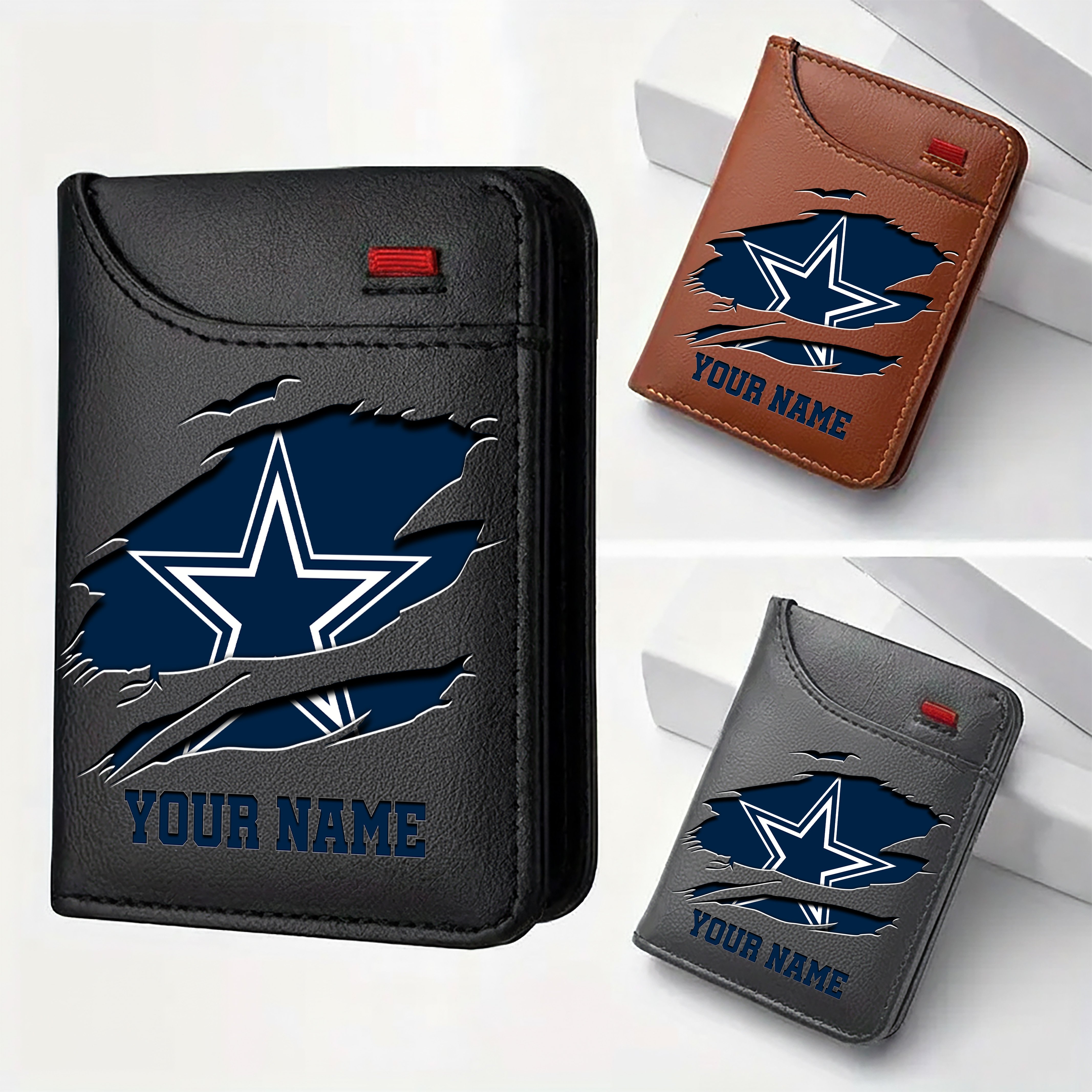 Dallas Cowboys Men Wallet Custom Your Name, Football Team Men Wallet For Fans, Gifts For Football Lovers EHIVM-11194522N