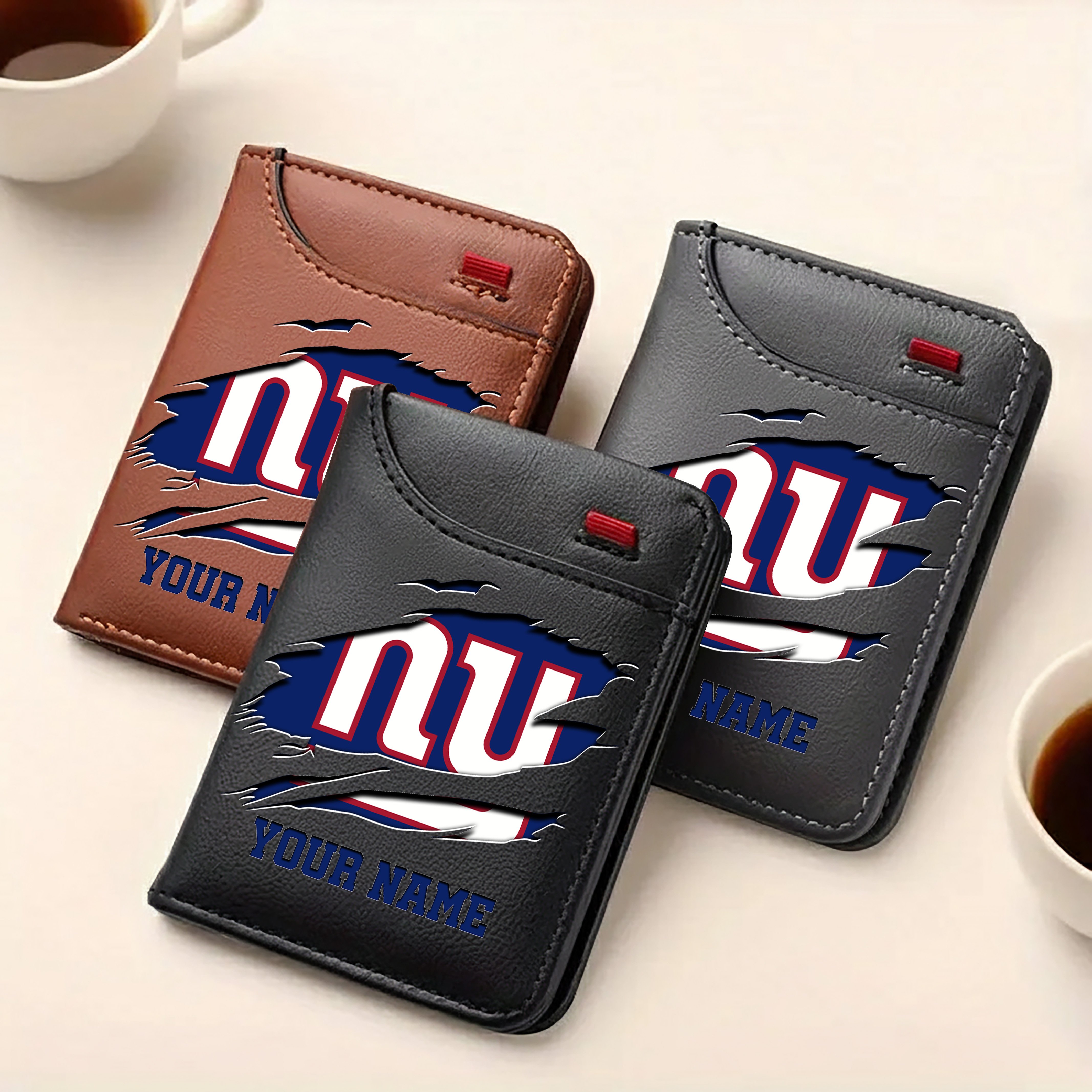 Alternative view of New York Giants Men Wallet Custom Your Name, Football Team Men Wallet For Fans, Gifts For Football Lovers EHIVM-11194522N