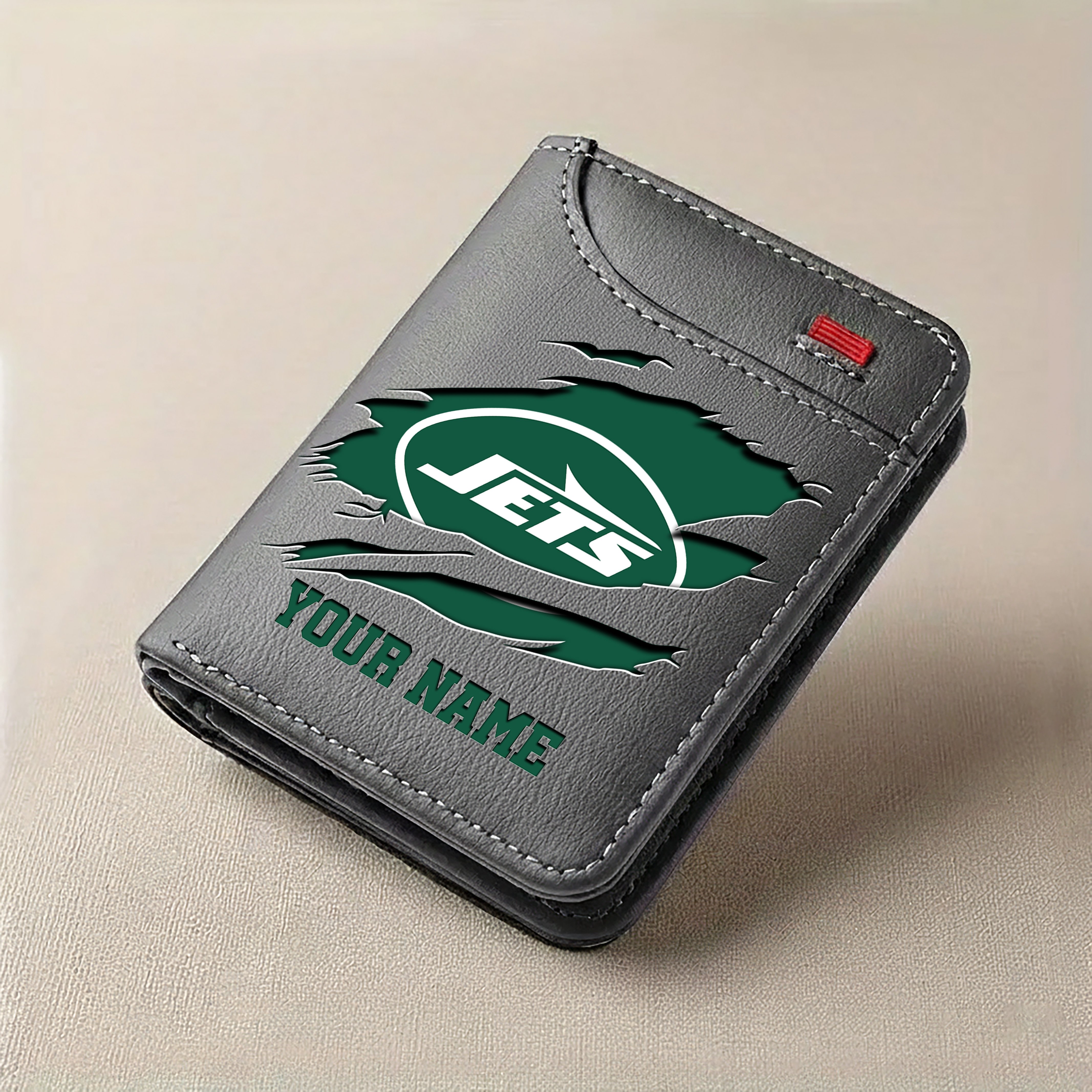 New York Jets Men Wallet Custom Your Name, Football Team Men Wallet For Fans, Gifts For Football Lovers EHIVM-11194522N - Image 5