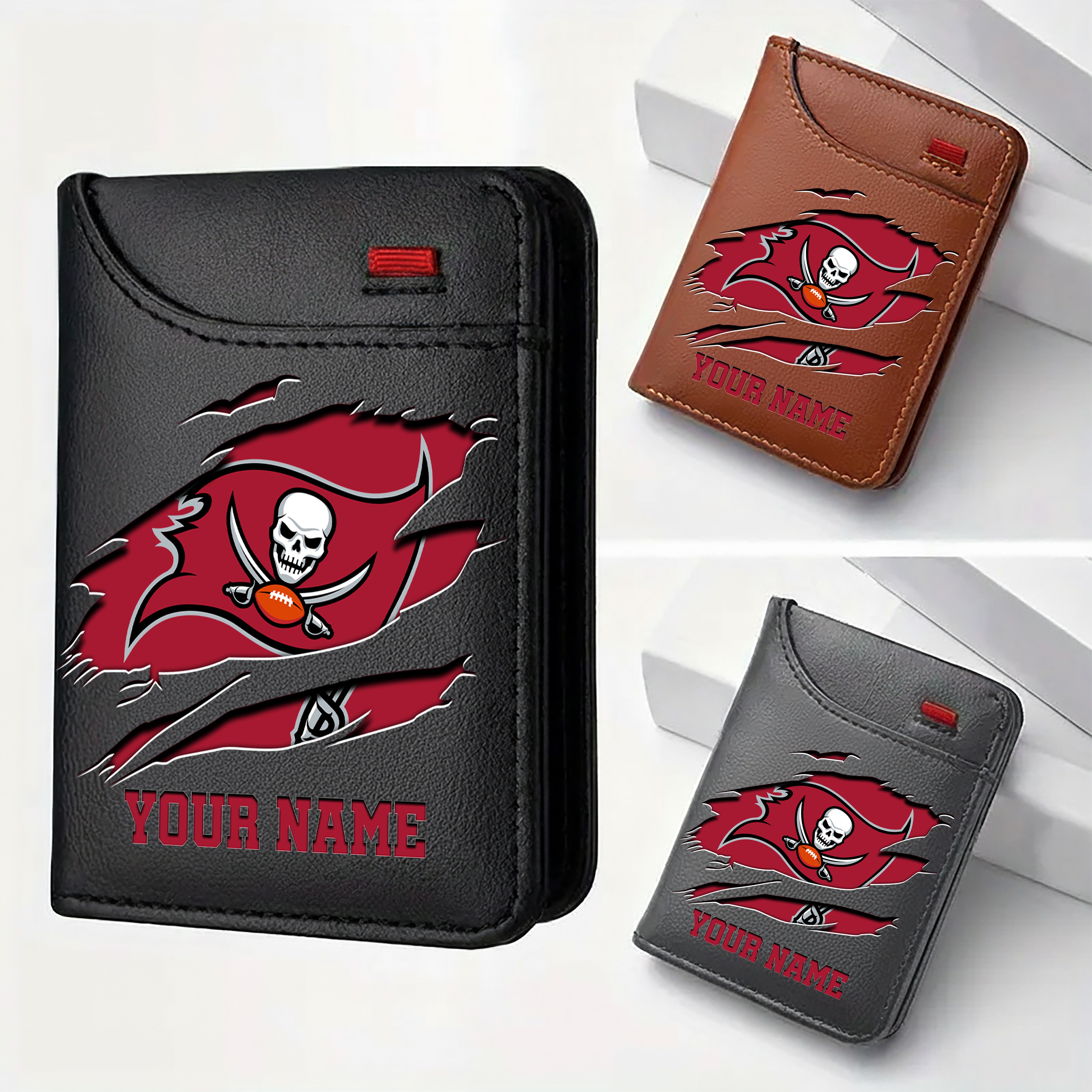 Tampa Bay Buccaneers Men Wallet Custom Your Name, Football Team Men Wallet For Fans, Gifts For Football Lovers EHIVM-11194522N