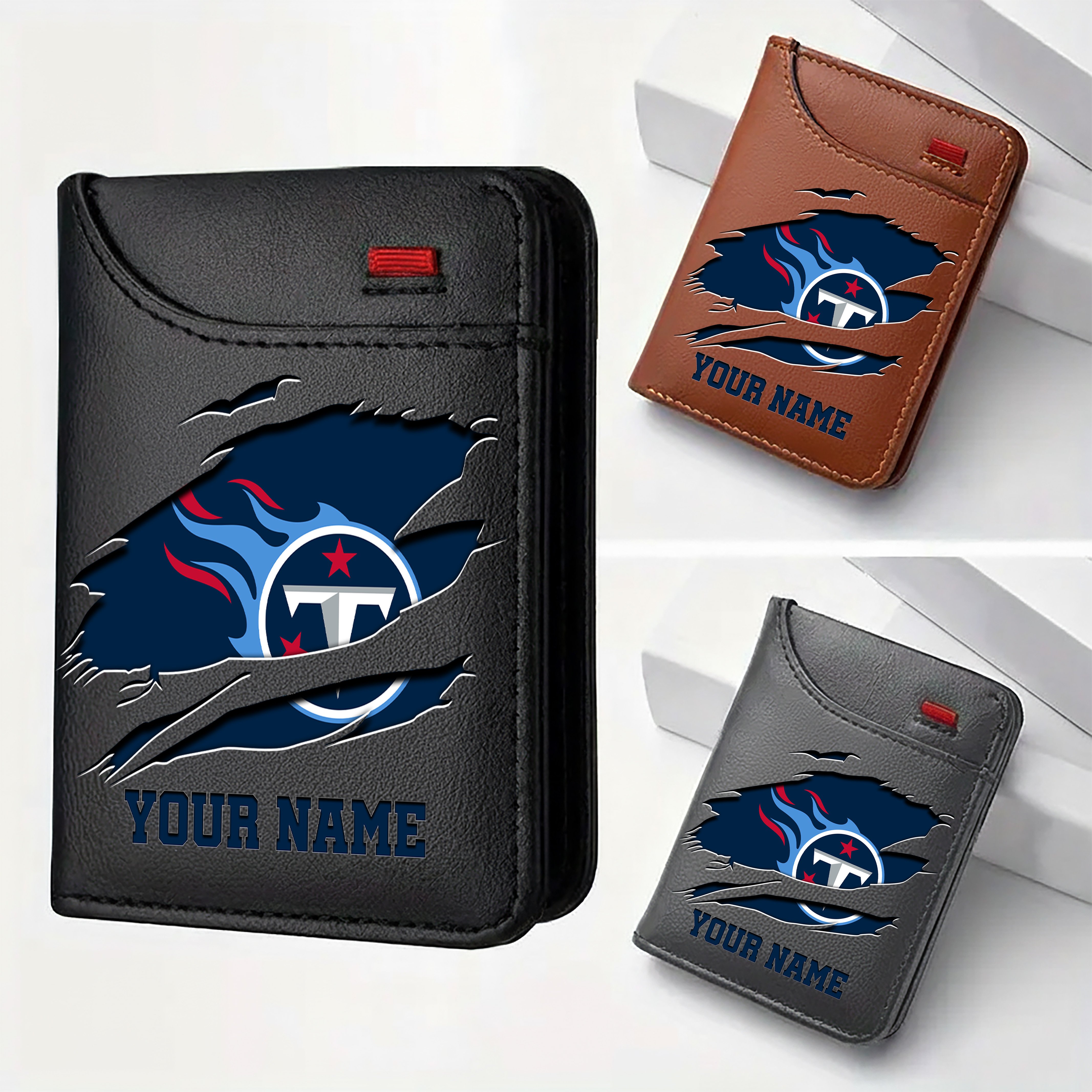 Tennessee Titans Men Wallet Custom Your Name, Football Team Men Wallet For Fans, Gifts For Football Lovers EHIVM-11194522N