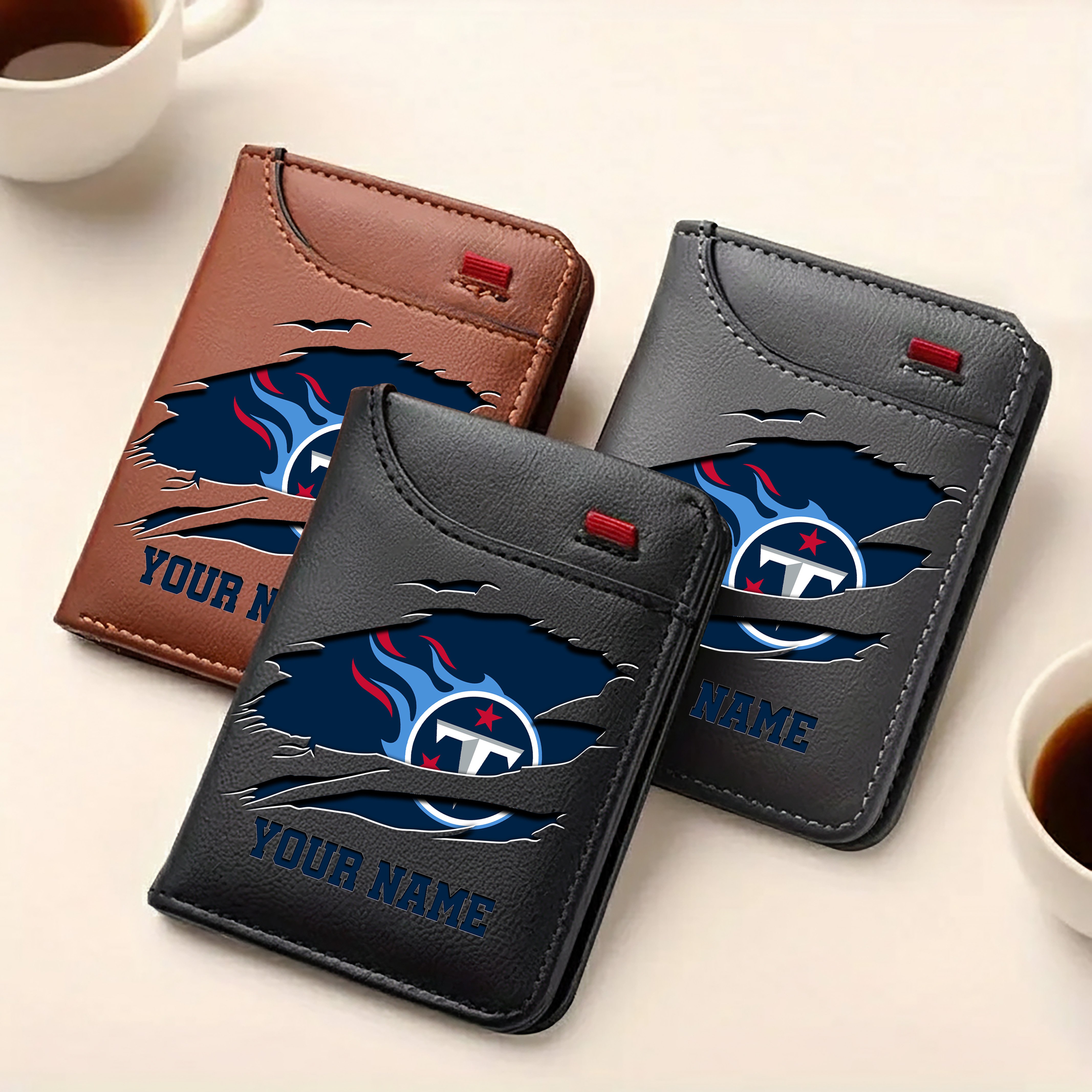 Alternative view of Tennessee Titans Men Wallet Custom Your Name, Football Team Men Wallet For Fans, Gifts For Football Lovers EHIVM-11194522N
