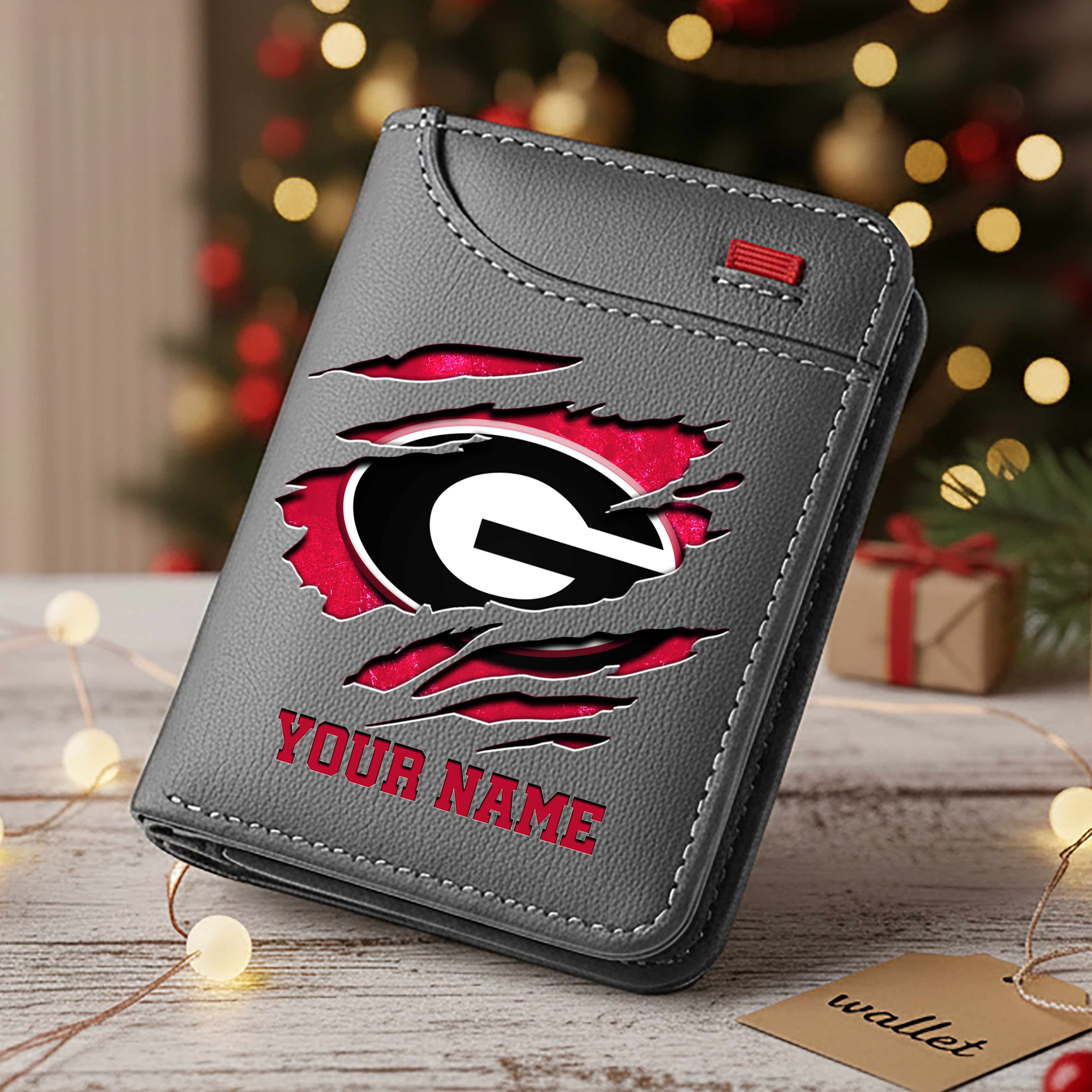 Alternative view of Georgia Bulldogs Men Wallet Custom Your Name, Football Team Men Wallet For Fans, Gifts For Football Lovers EHIVM-11194526A