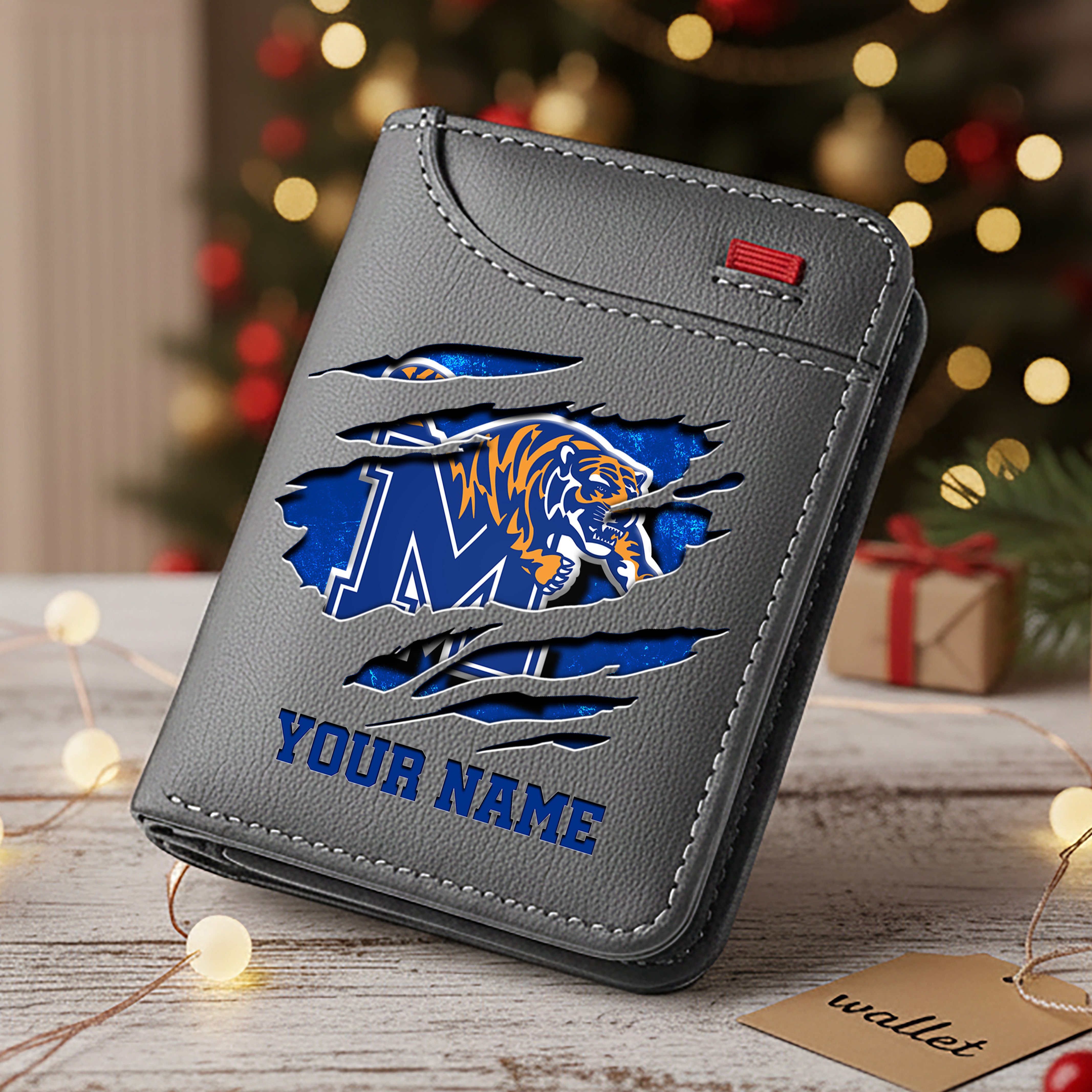 Alternative view of Memphis Tigers Men Wallet Custom Your Name, Football Team Men Wallet For Fans, Gifts For Football Lovers EHIVM-11194526A