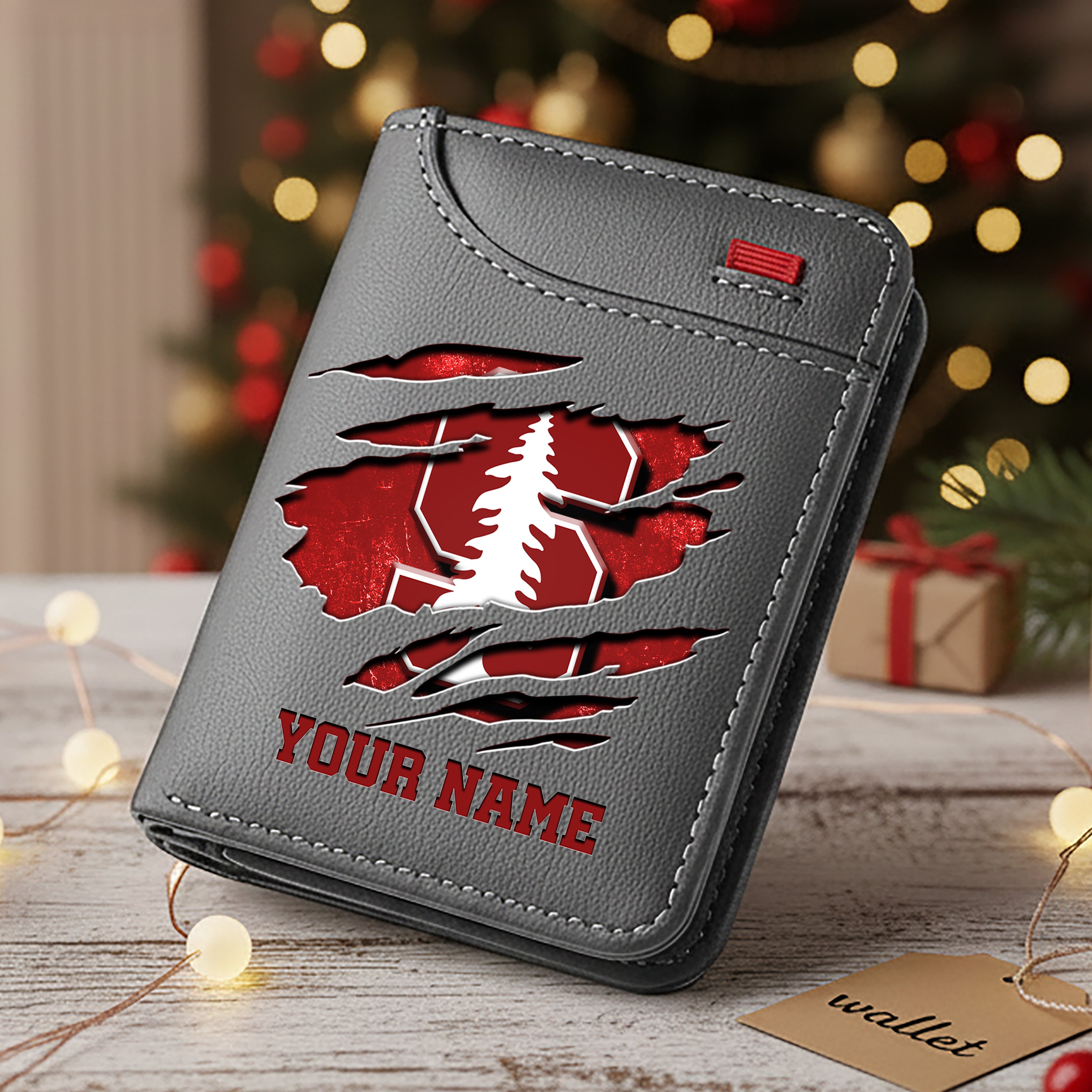 Alternative view of Stanford Cardinal Men Wallet Custom Your Name, Football Team Men Wallet For Fans, Gifts For Football Lovers EHIVM-11194526A