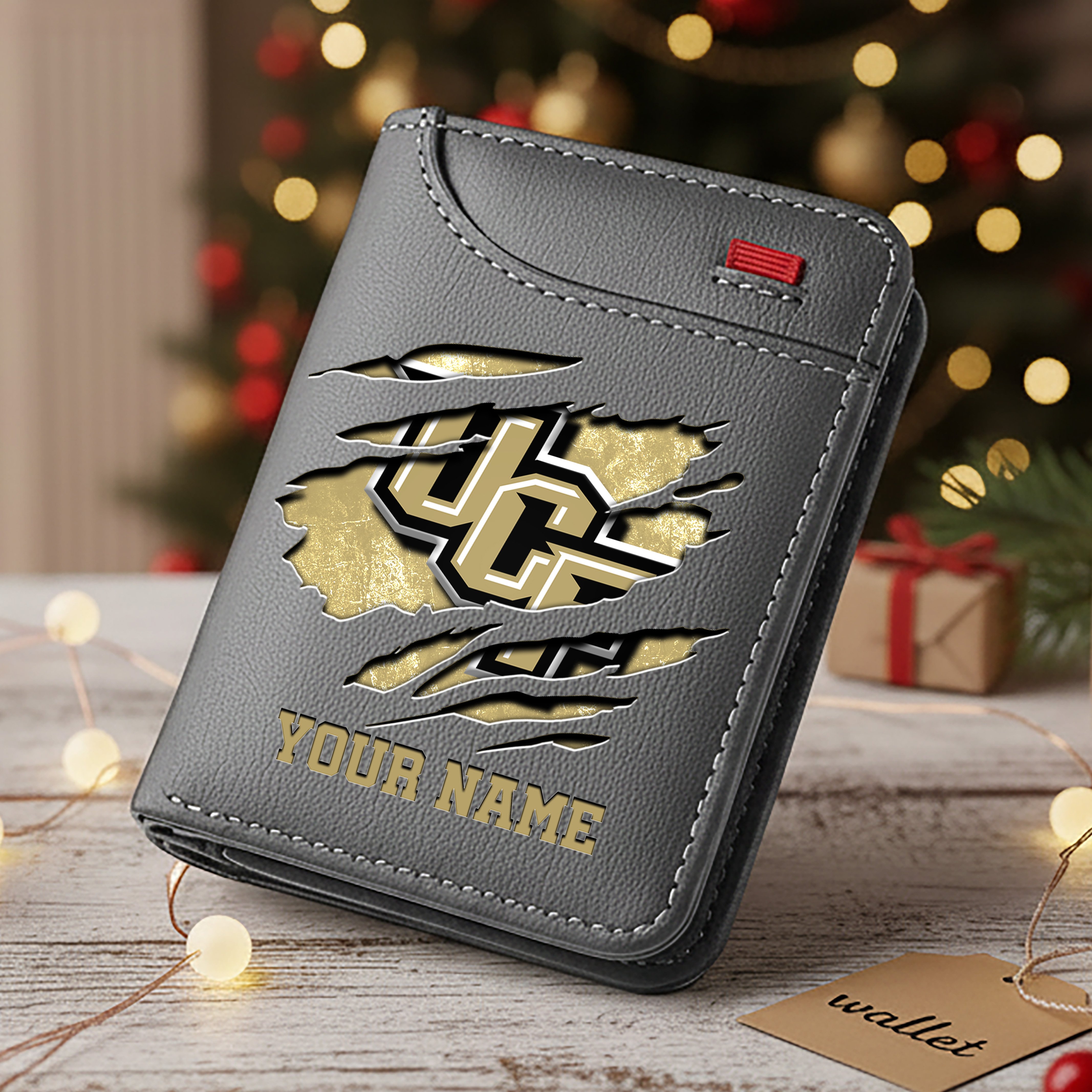 Alternative view of UCF Knights Men Wallet Custom Your Name, Football Team Men Wallet For Fans, Gifts For Football Lovers EHIVM-11194526A