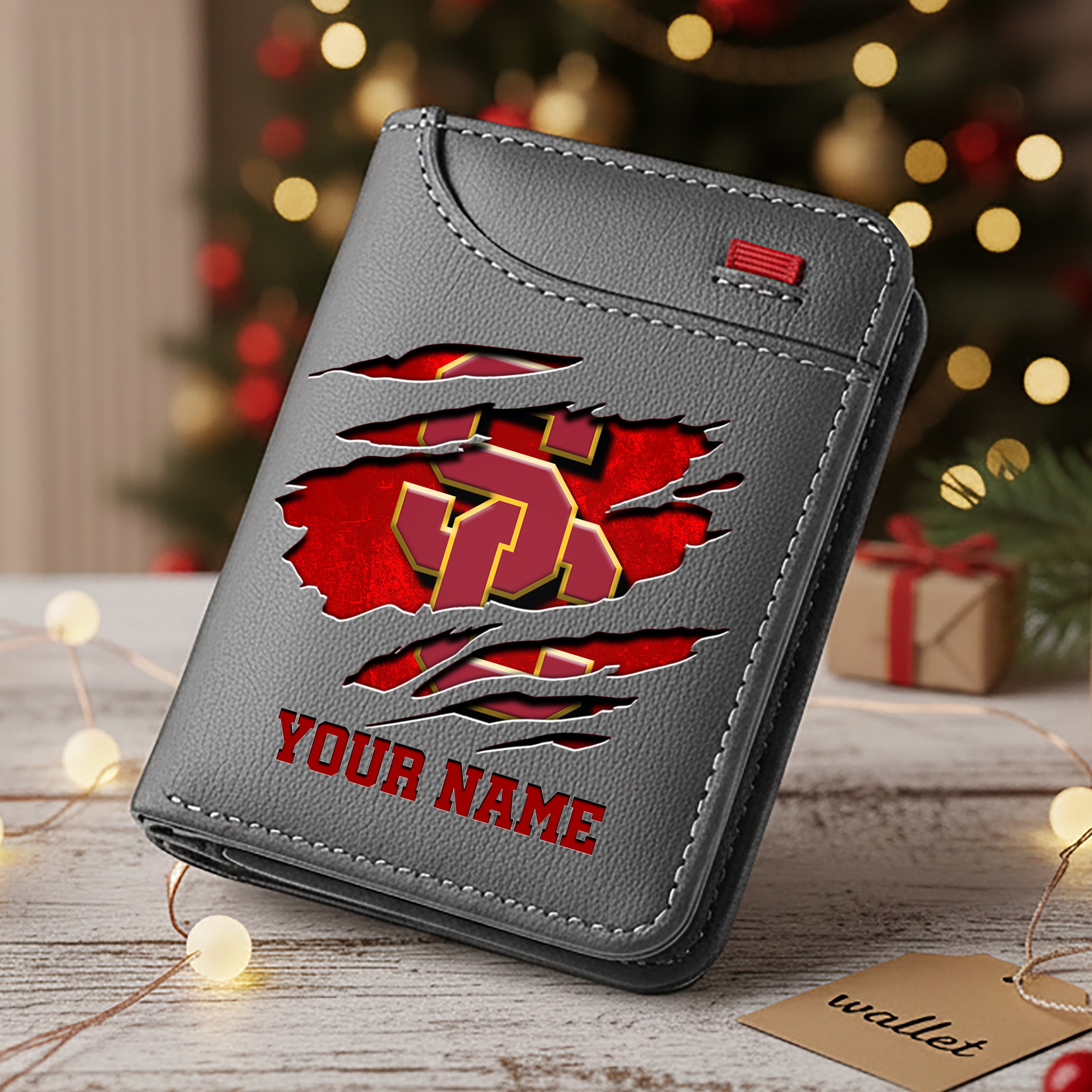 Alternative view of USC Trojans Men Wallet Custom Your Name, Football Team Men Wallet For Fans, Gifts For Football Lovers EHIVM-11194526A