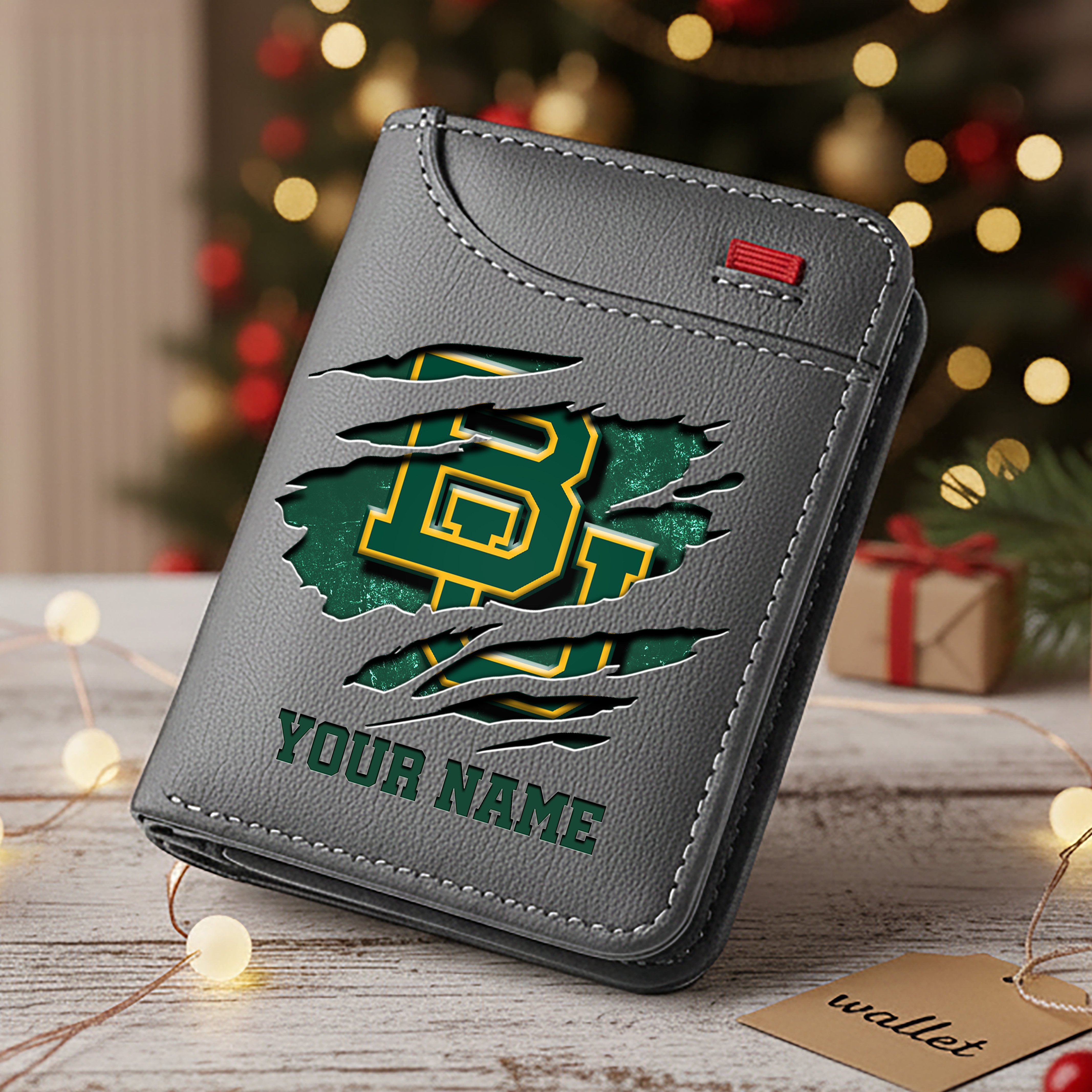 Alternative view of Baylor Bears Men Wallet Custom Your Name, Football Team Men Wallet For Fans, Gifts For Football Lovers EHIVM-11194526A
