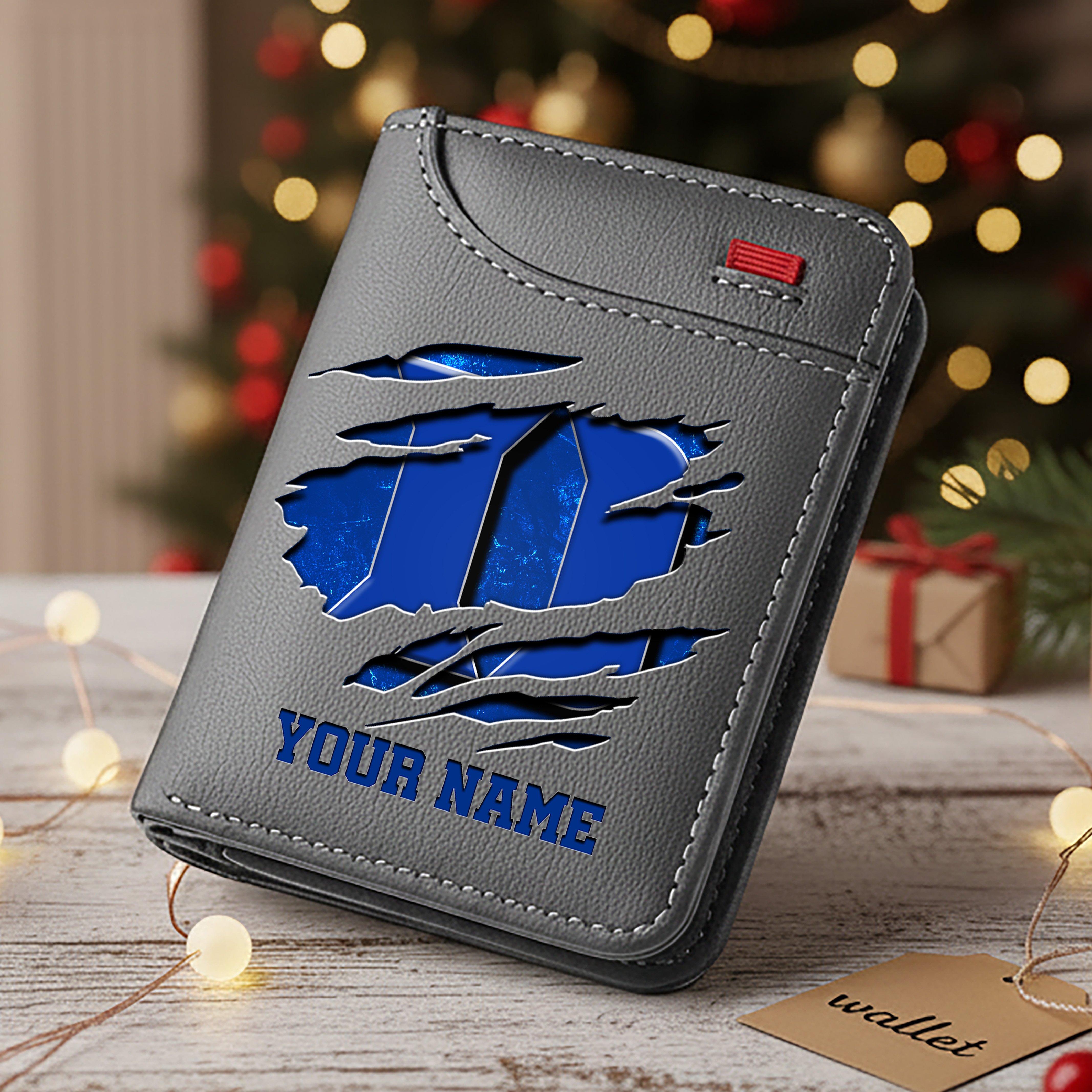 Alternative view of Duke Blue Devils Men Wallet Custom Your Name, Football Team Men Wallet For Fans, Gifts For Football Lovers EHIVM-11194526A