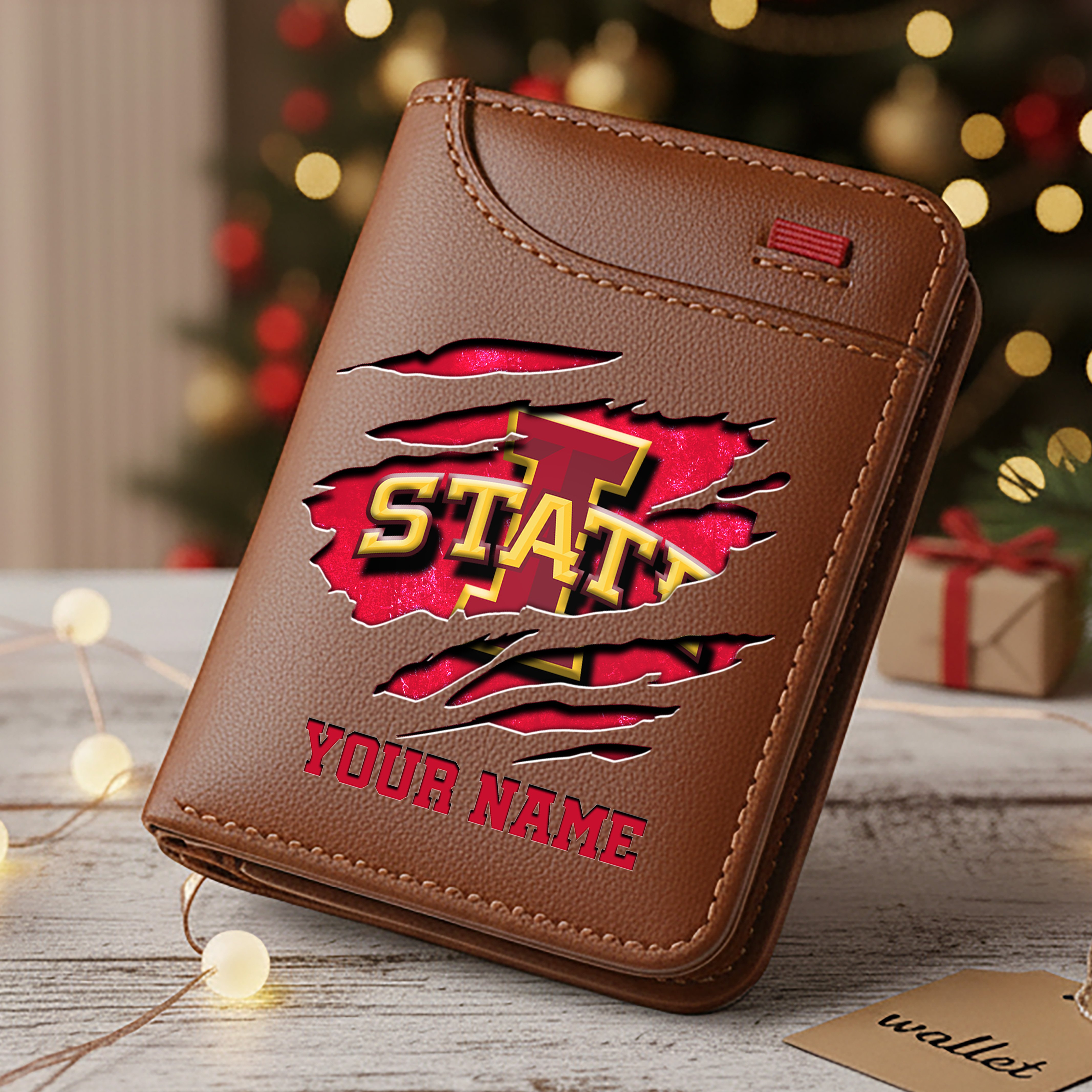 Iowa State Cyclones Men Wallet Custom Your Name, Football Team Men Wallet For Fans, Gifts For Football Lovers EHIVM-11194526A - Image 4