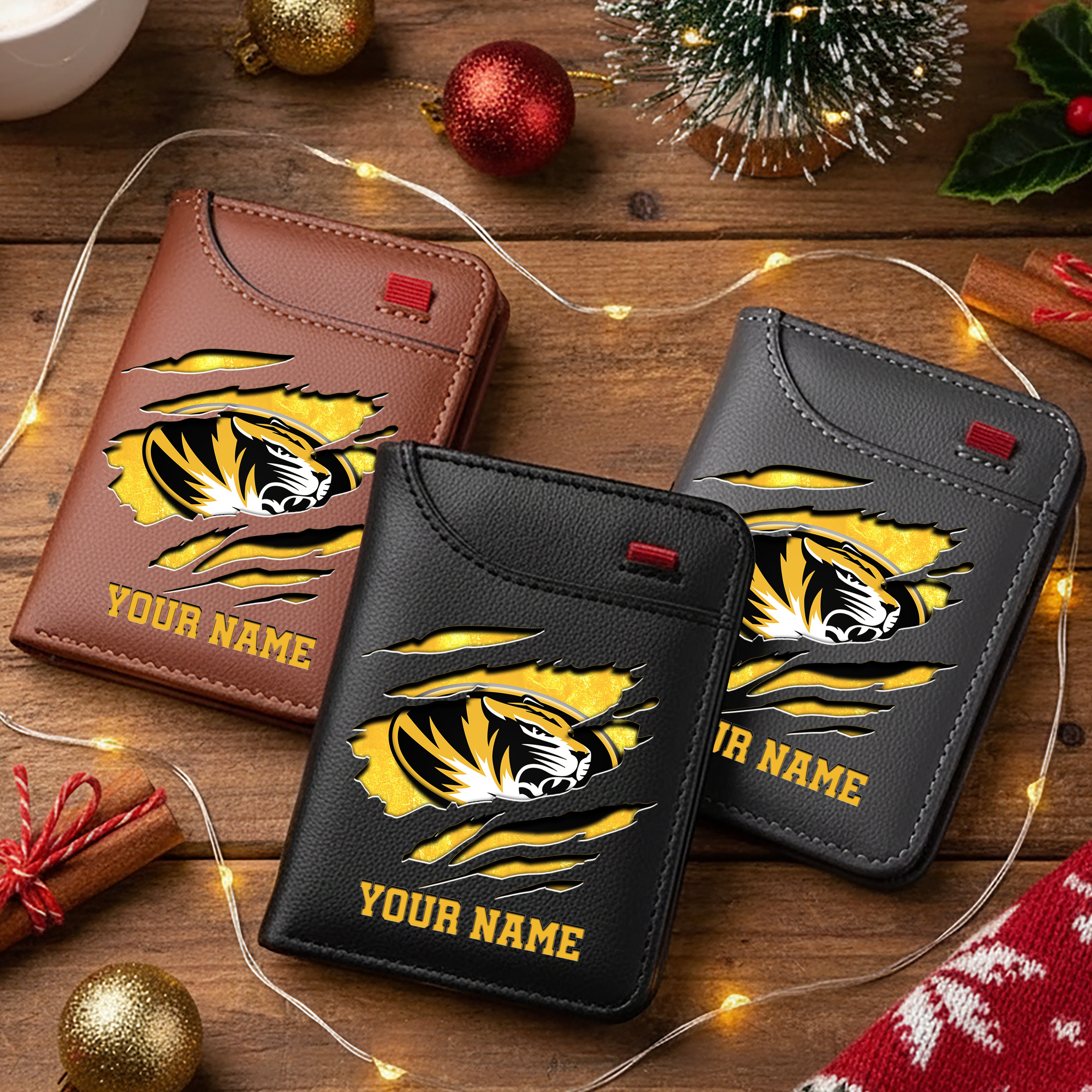 Missouri Tigers Men Wallet Custom Your Name, Football Team Men Wallet For Fans, Gifts For Football Lovers EHIVM-11194526A
