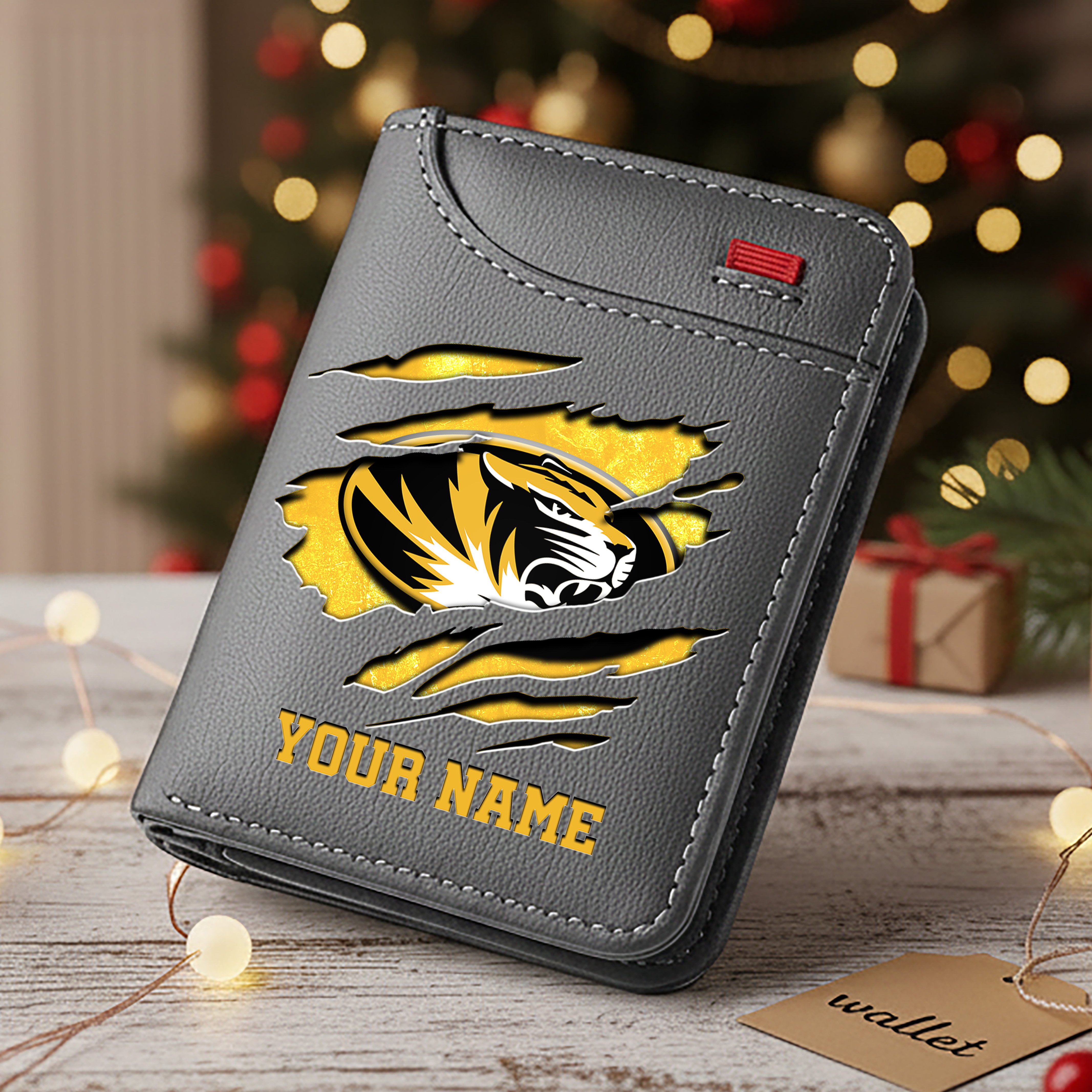 Alternative view of Missouri Tigers Men Wallet Custom Your Name, Football Team Men Wallet For Fans, Gifts For Football Lovers EHIVM-11194526A