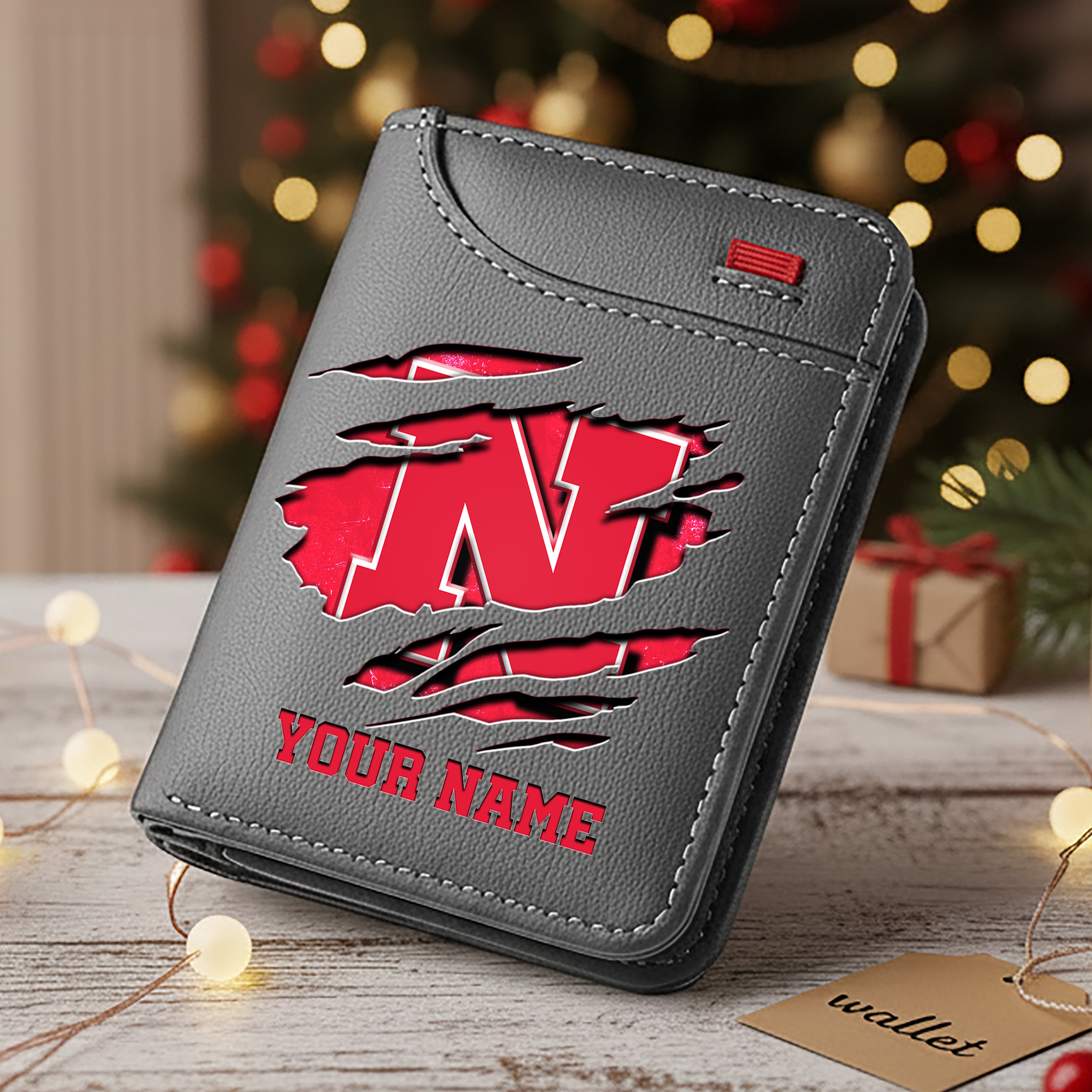 Alternative view of Nebraska Cornhuskers Men Wallet Custom Your Name, Football Team Men Wallet For Fans, Gifts For Football Lovers EHIVM-11194526A