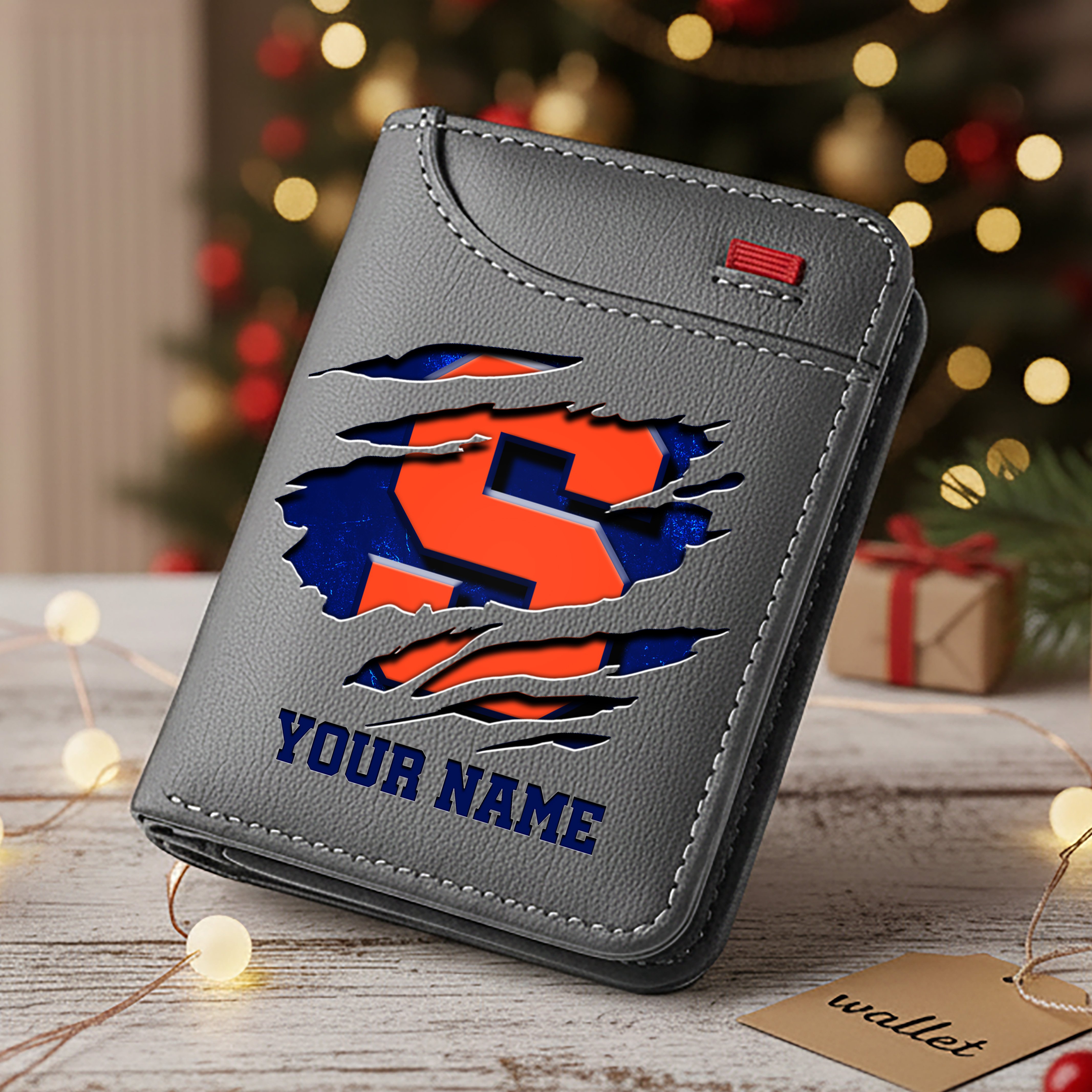 Alternative view of Syracuse Orange Men Wallet Custom Your Name, Football Team Men Wallet For Fans, Gifts For Football Lovers EHIVM-11194526A