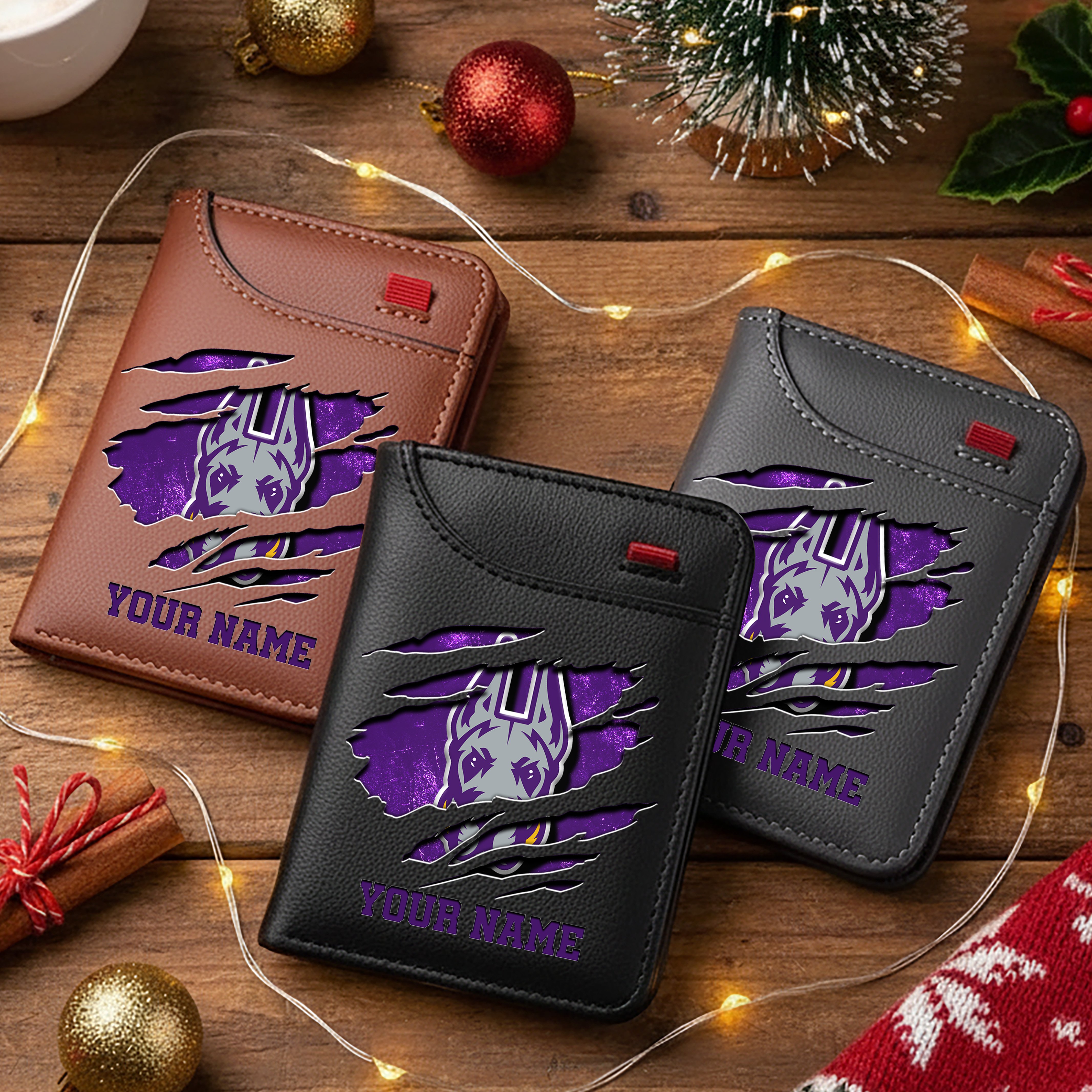 Albany Great Danes Men Wallet Custom Your Name, Football Team Men Wallet For Fans, Gifts For Football Lovers EHIVM-11194526A