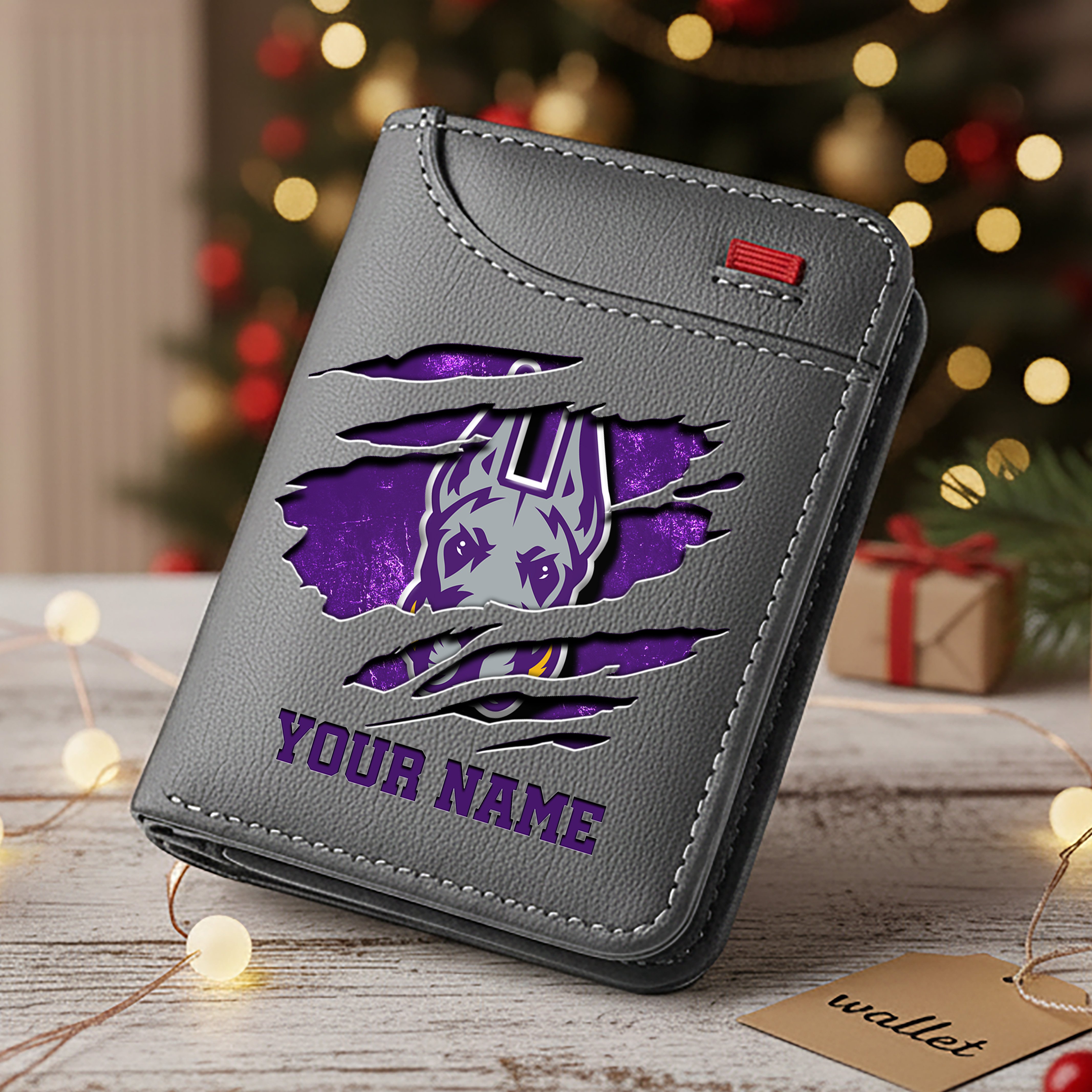 Alternative view of Albany Great Danes Men Wallet Custom Your Name, Football Team Men Wallet For Fans, Gifts For Football Lovers EHIVM-11194526A