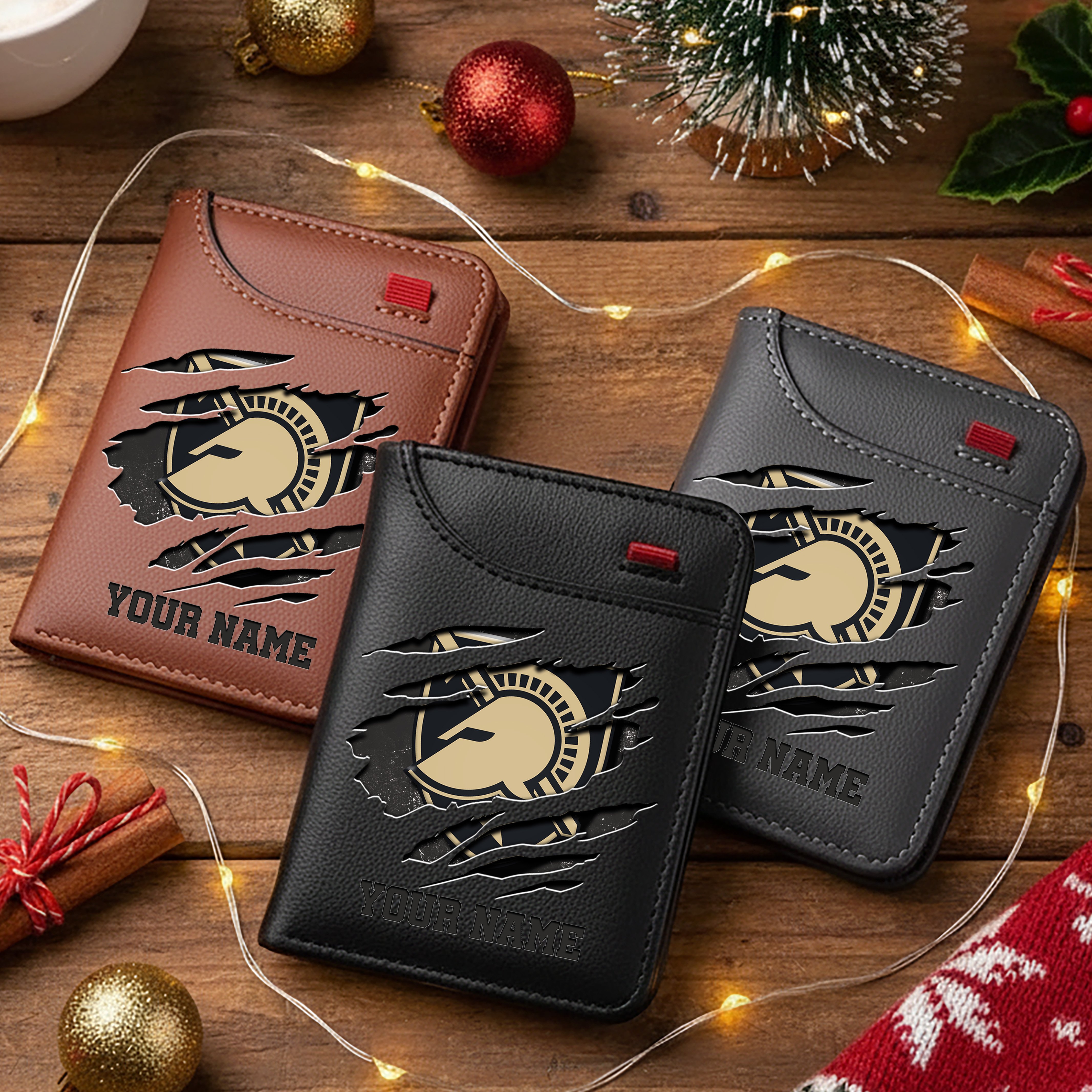 Army Black Knights Men Wallet Custom Your Name, Football Team Men Wallet For Fans, Gifts For Football Lovers EHIVM-11194526A