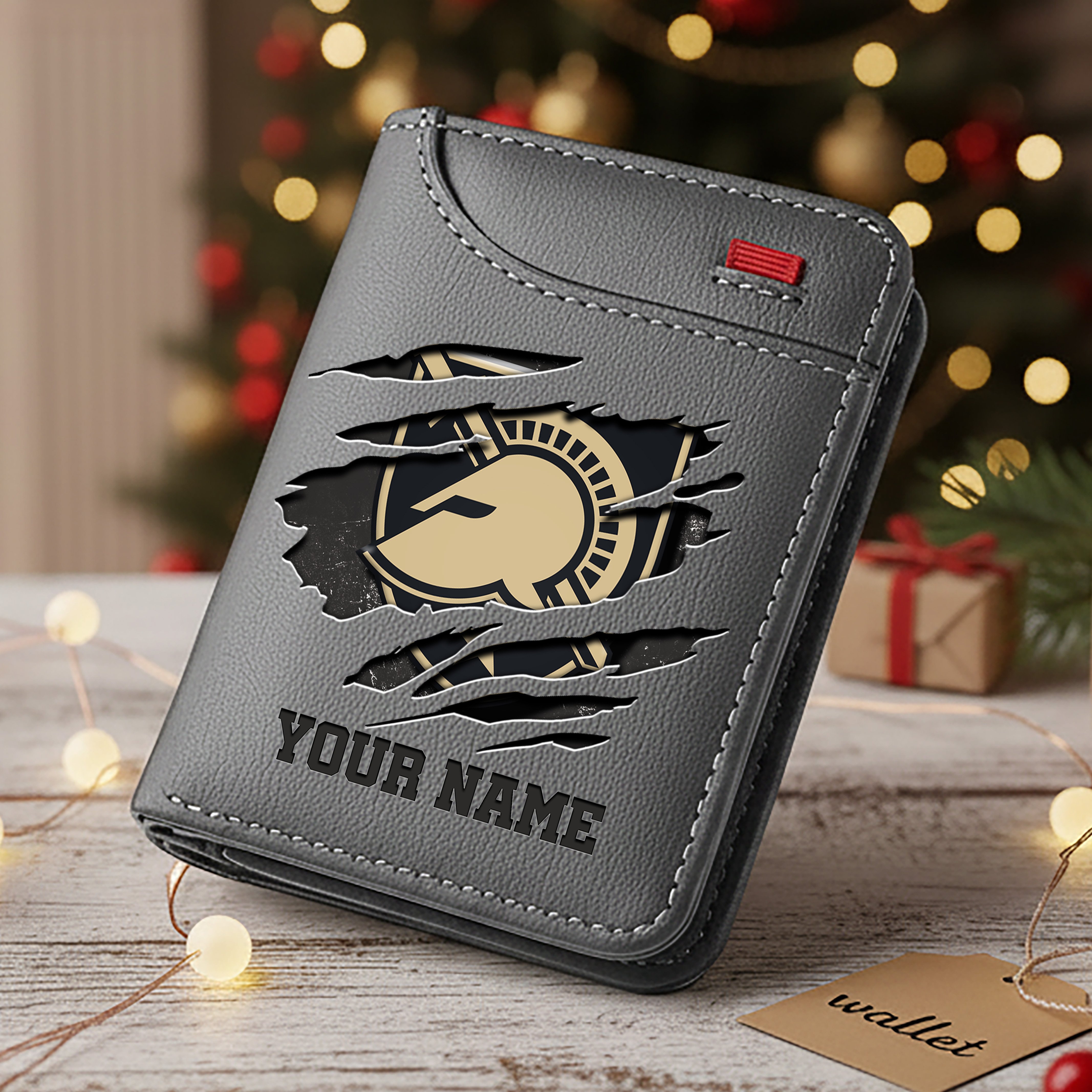 Alternative view of Army Black Knights Men Wallet Custom Your Name, Football Team Men Wallet For Fans, Gifts For Football Lovers EHIVM-11194526A