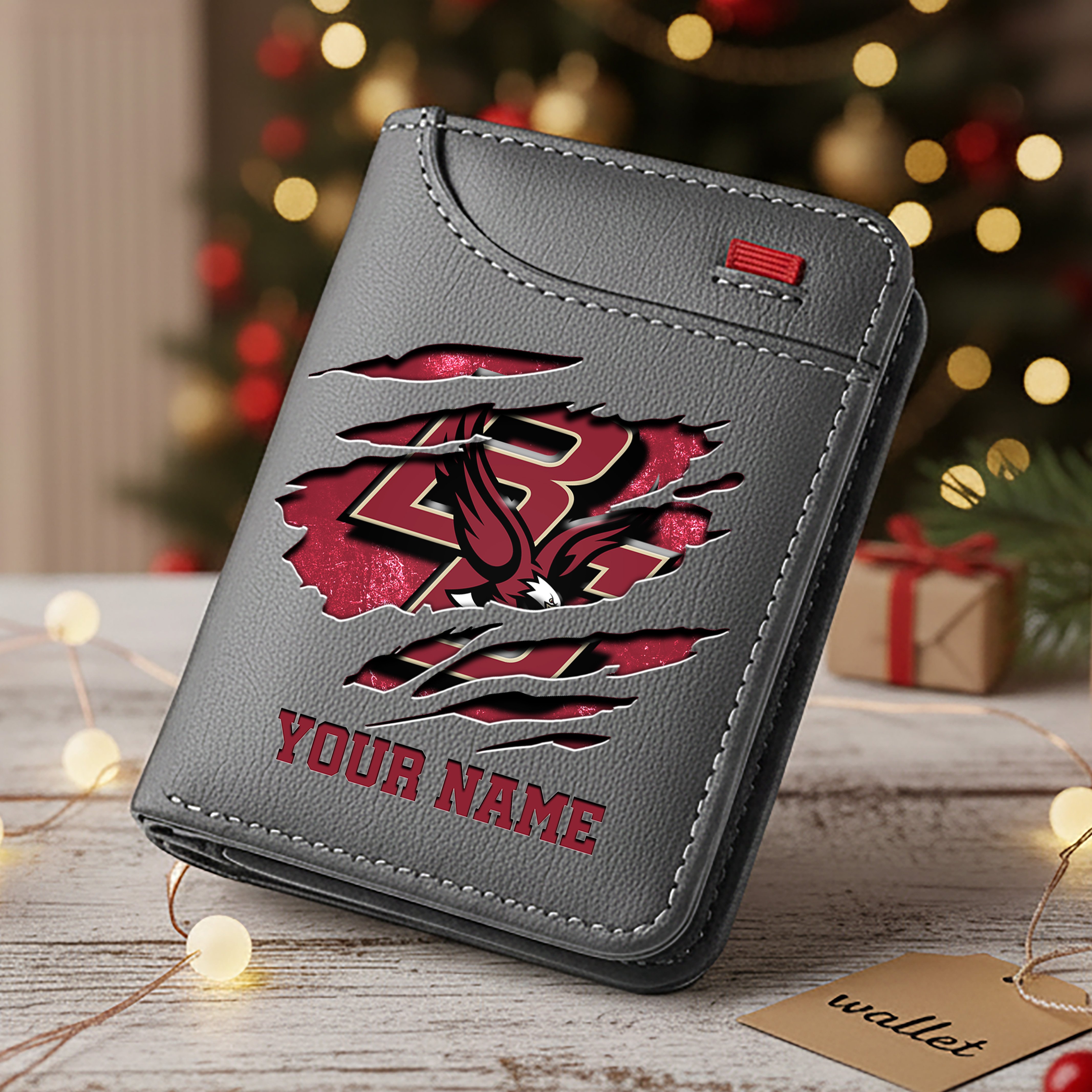 Alternative view of Boston College Eagles Men Wallet Custom Your Name, Football Team Men Wallet For Fans, Gifts For Football Lovers EHIVM-11194526A