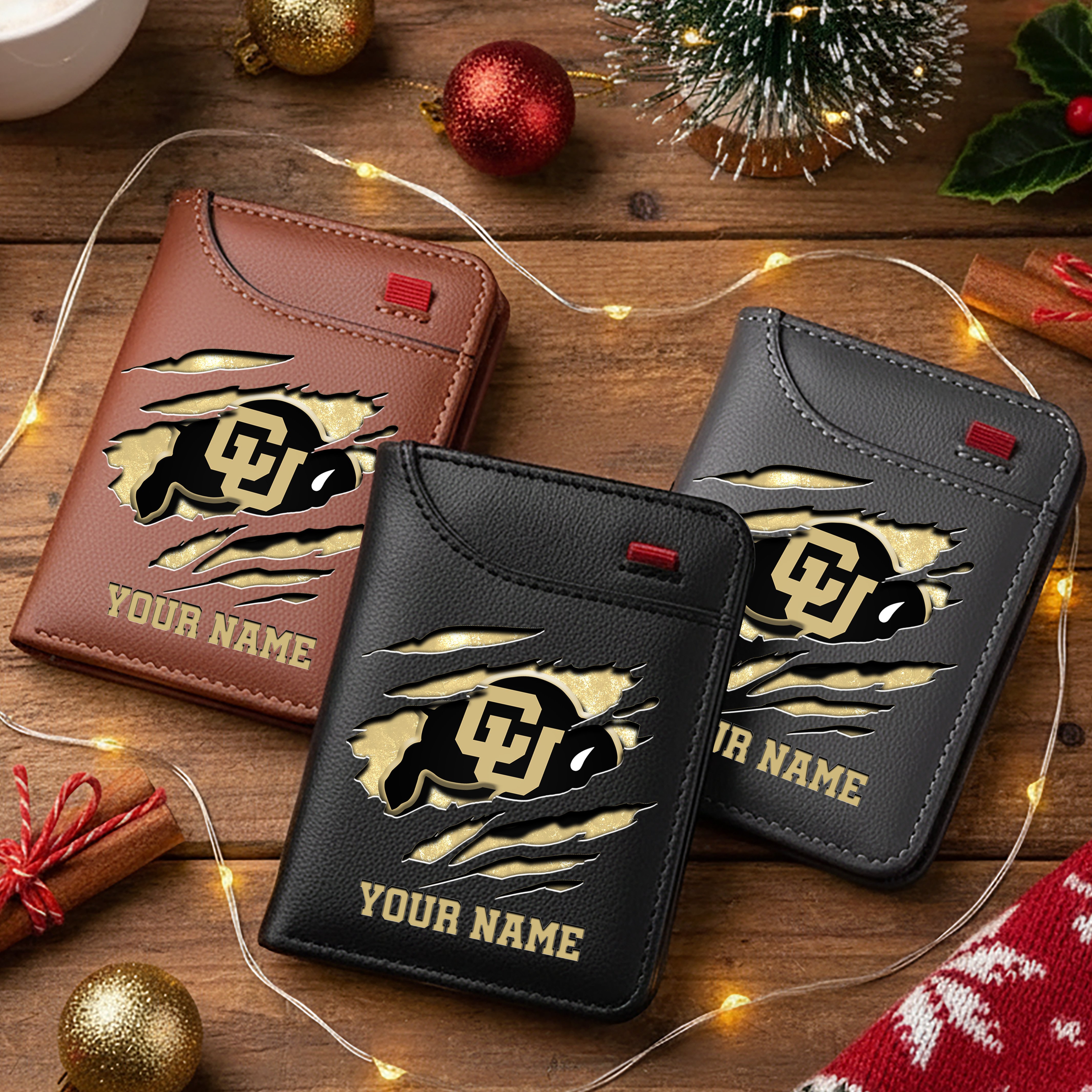 Colorado Buffaloes Men Wallet Custom Your Name, Football Team Men Wallet For Fans, Gifts For Football Lovers EHIVM-11194526A