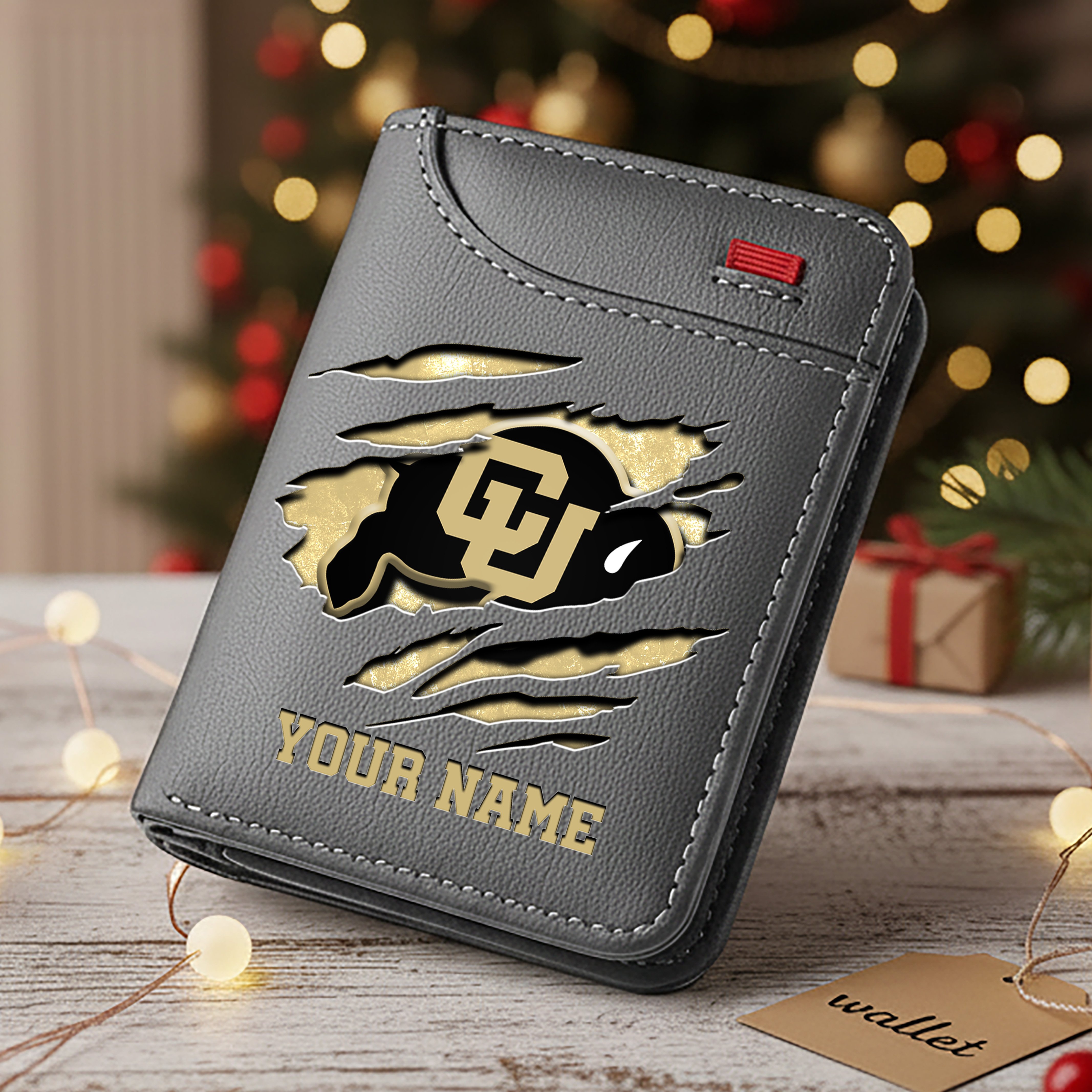 Alternative view of Colorado Buffaloes Men Wallet Custom Your Name, Football Team Men Wallet For Fans, Gifts For Football Lovers EHIVM-11194526A