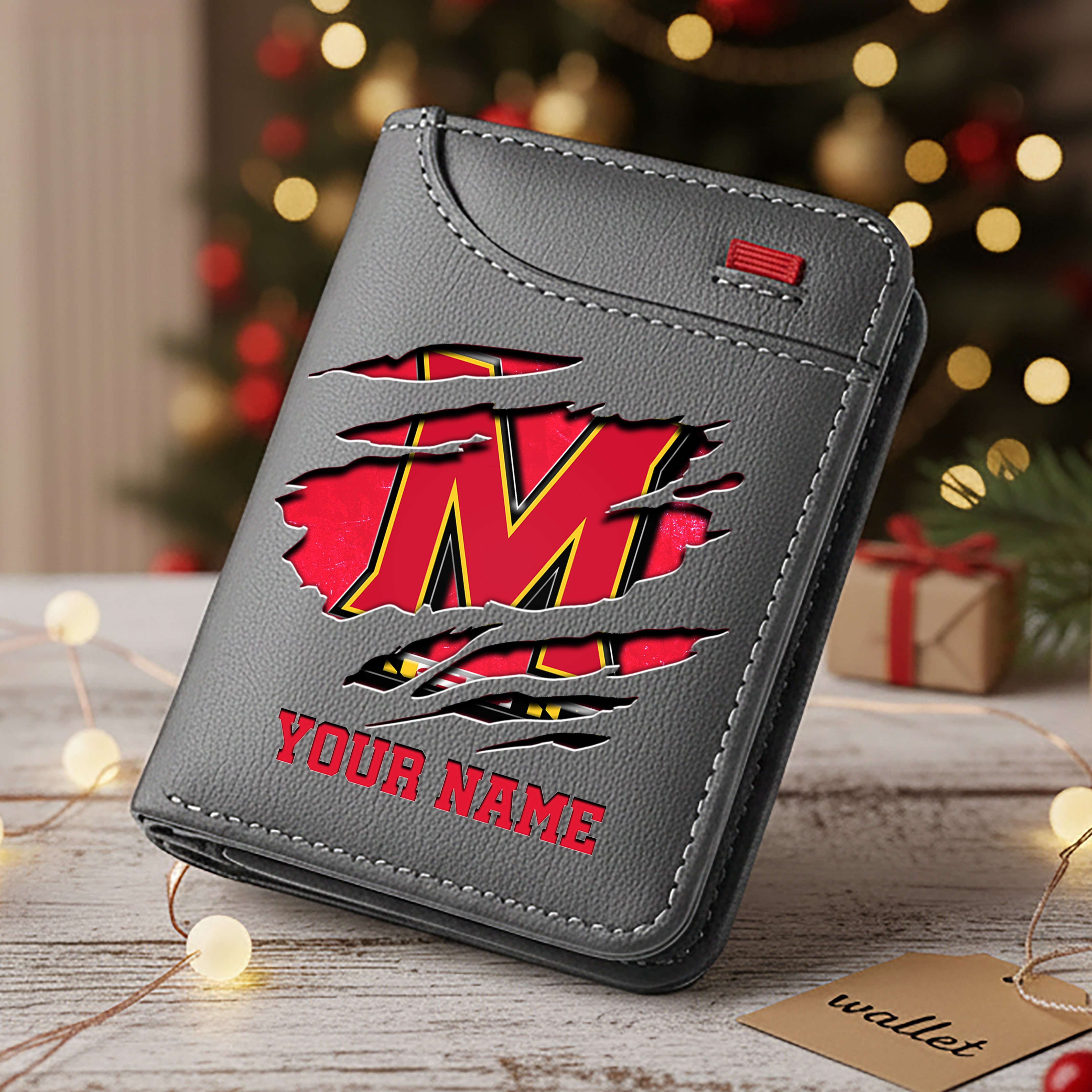 Alternative view of Maryland Terrapins Men Wallet Custom Your Name, Football Team Men Wallet For Fans, Gifts For Football Lovers EHIVM-11194526A