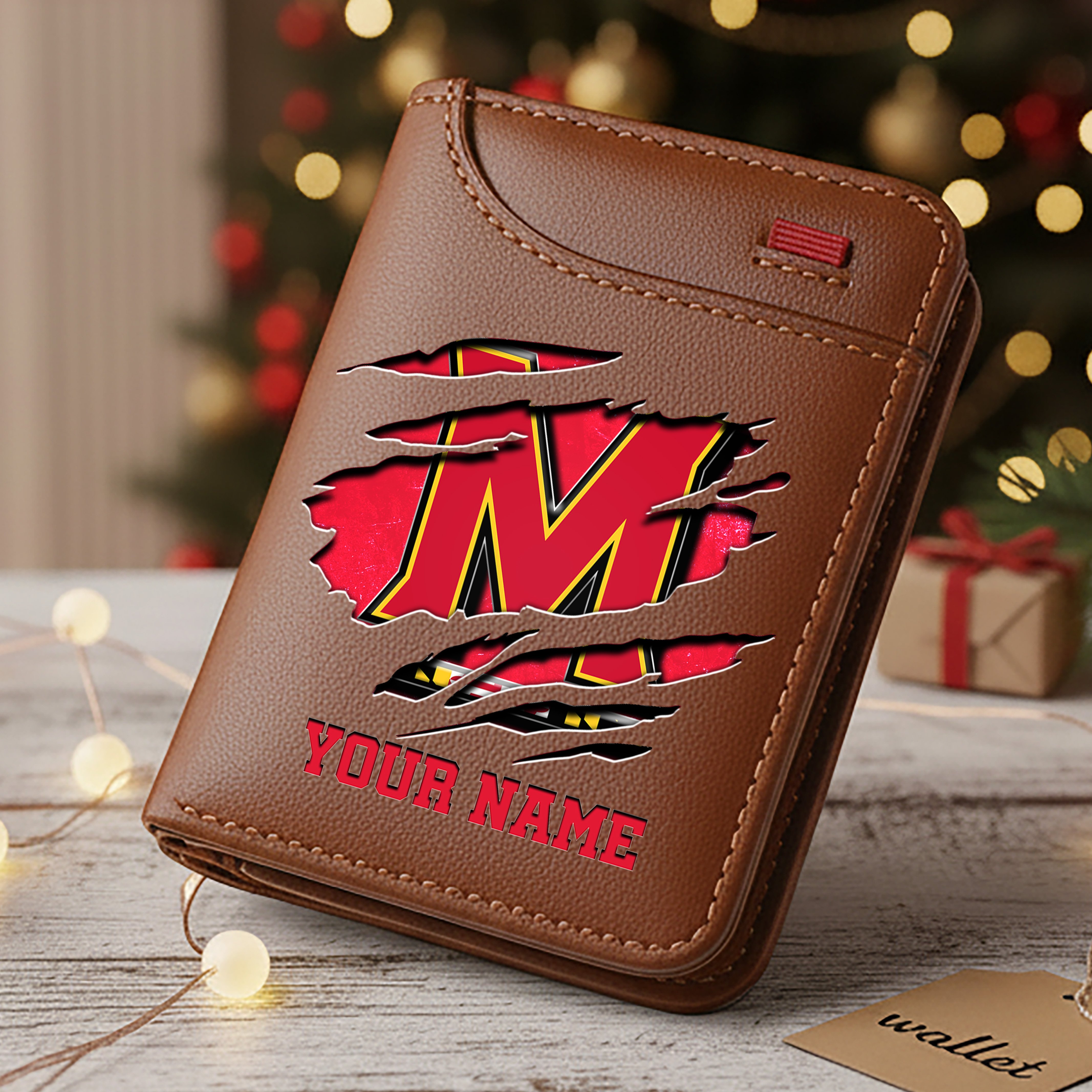 Maryland Terrapins Men Wallet Custom Your Name, Football Team Men Wallet For Fans, Gifts For Football Lovers EHIVM-11194526A - Image 4