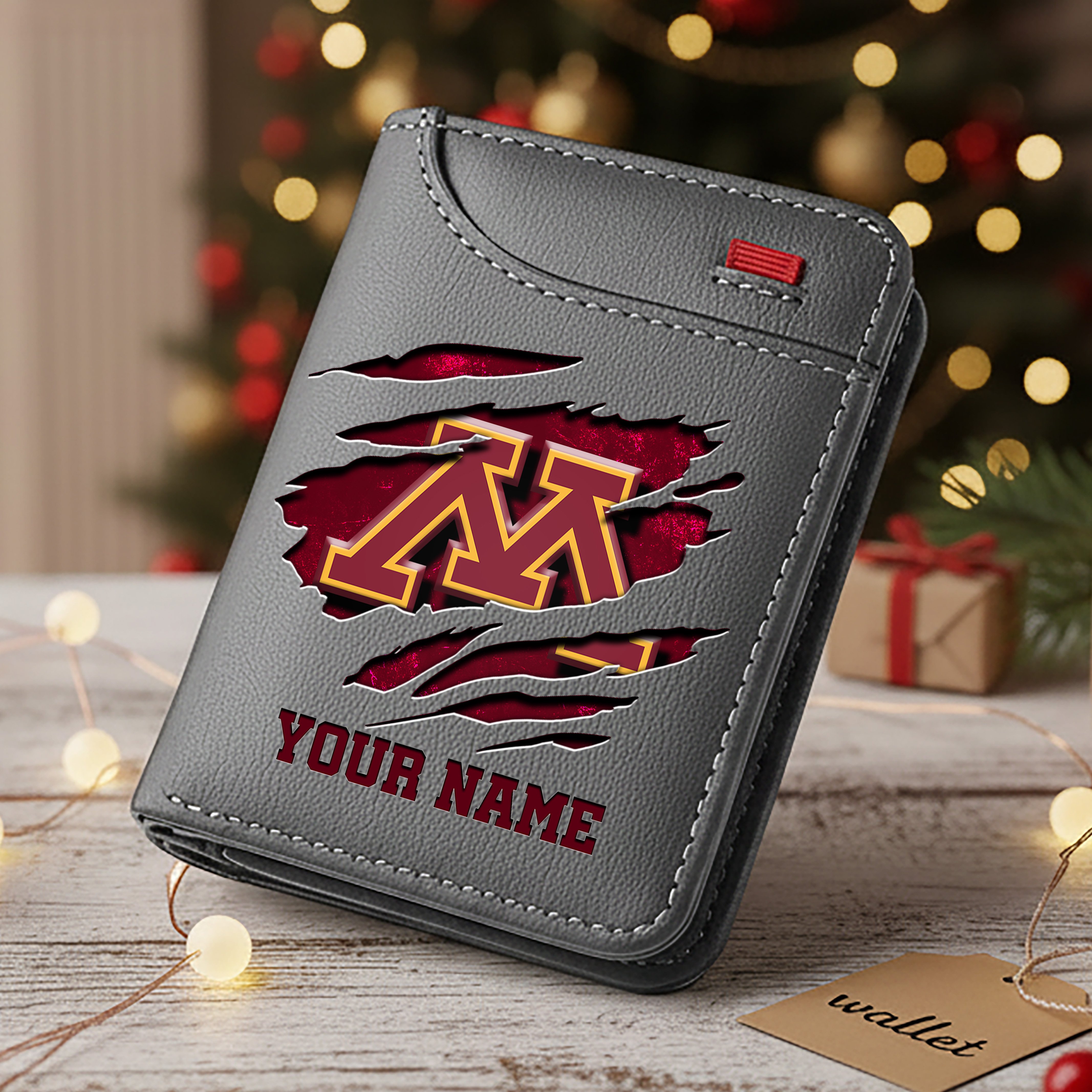 Alternative view of Minnesota Golden Gophers Men Wallet Custom Your Name, Football Team Men Wallet For Fans, Gifts For Football Lovers EHIVM-11194526A