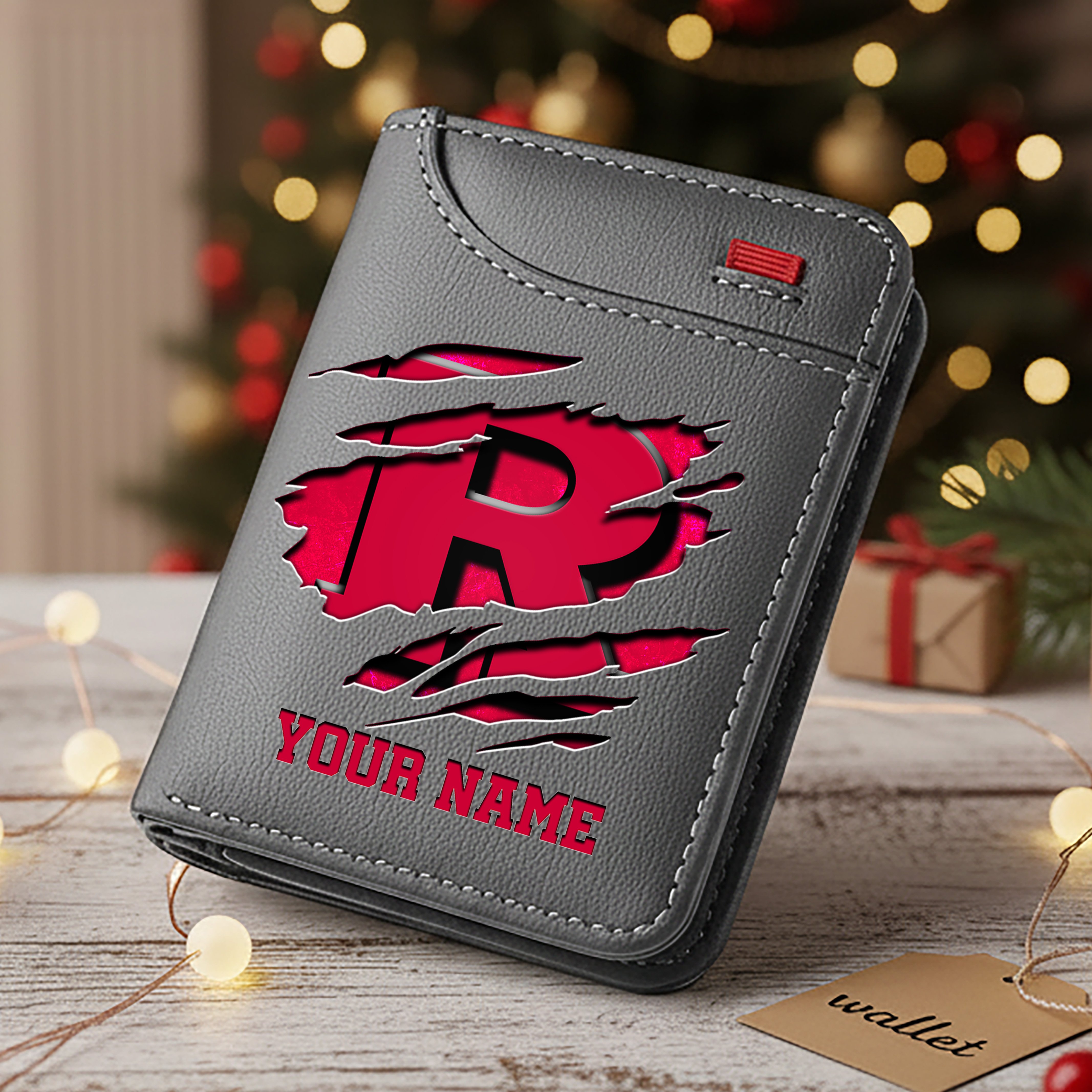 Alternative view of Rutgers Scarlet Knights Men Wallet Custom Your Name, Football Team Men Wallet For Fans, Gifts For Football Lovers EHIVM-11194526A