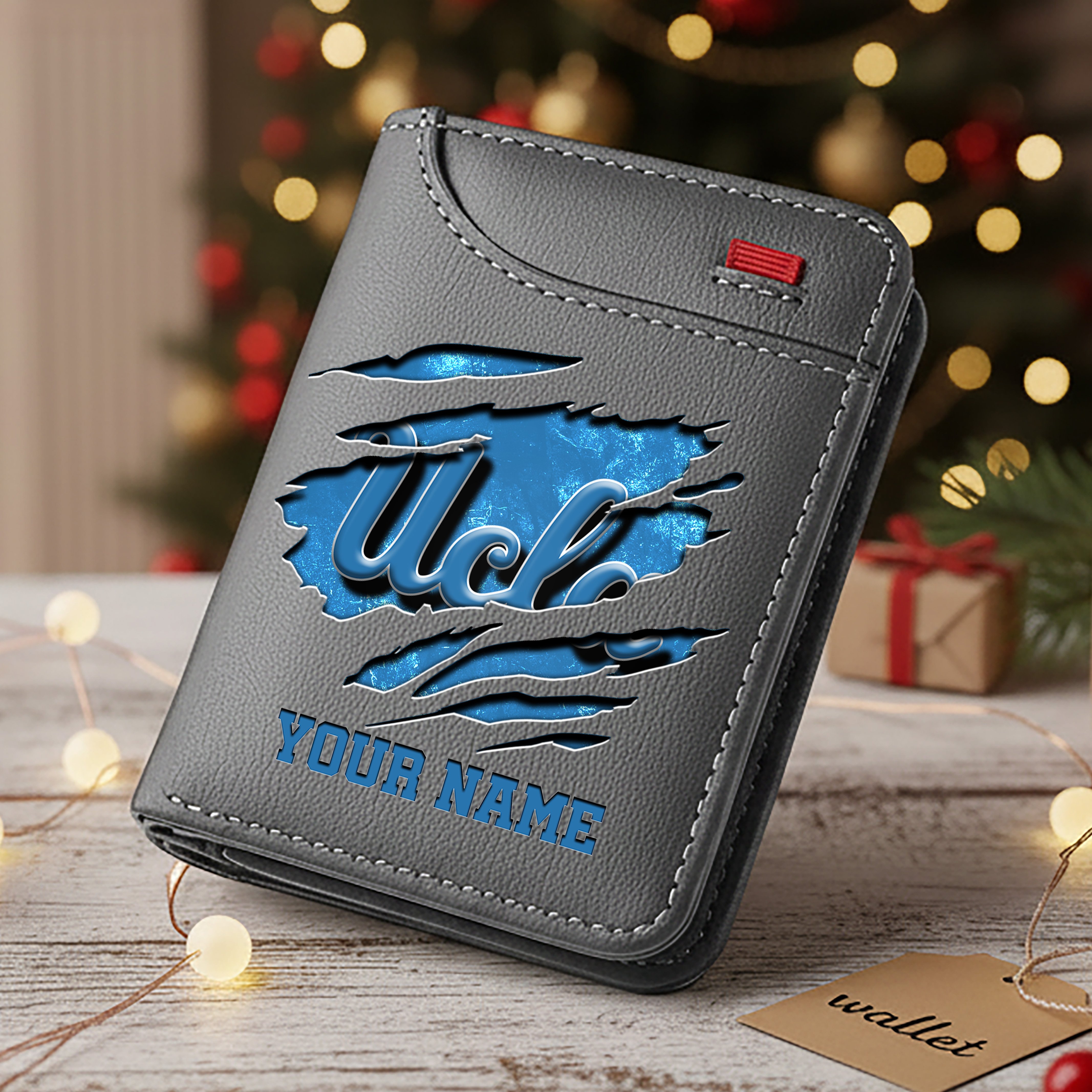 Alternative view of UCLA Bruins Men Wallet Custom Your Name, Football Team Men Wallet For Fans, Gifts For Football Lovers EHIVM-11194526A