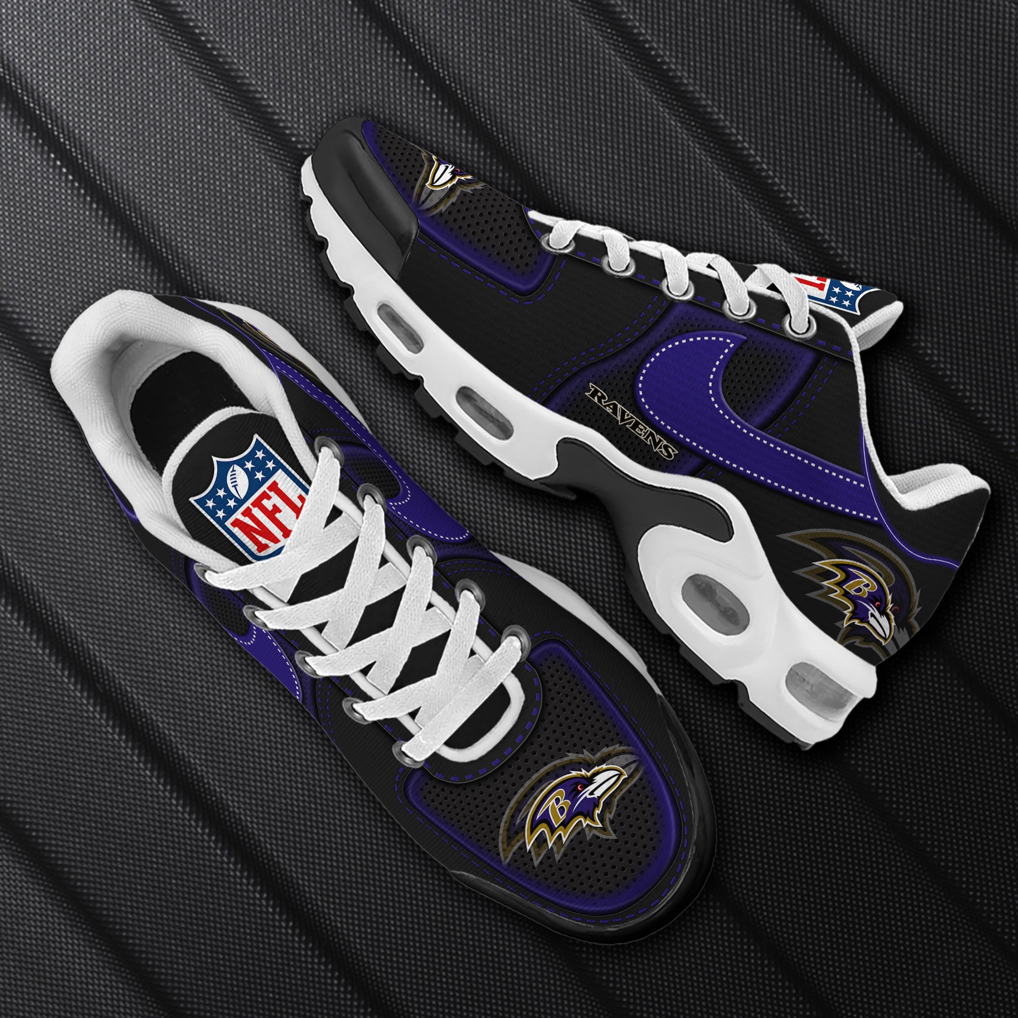Alternative view of Baltimore Ravens TN Shoes 2025 Version Custom Name Sport Shoes For Fan Fan Gifts EHIVM-11274600N