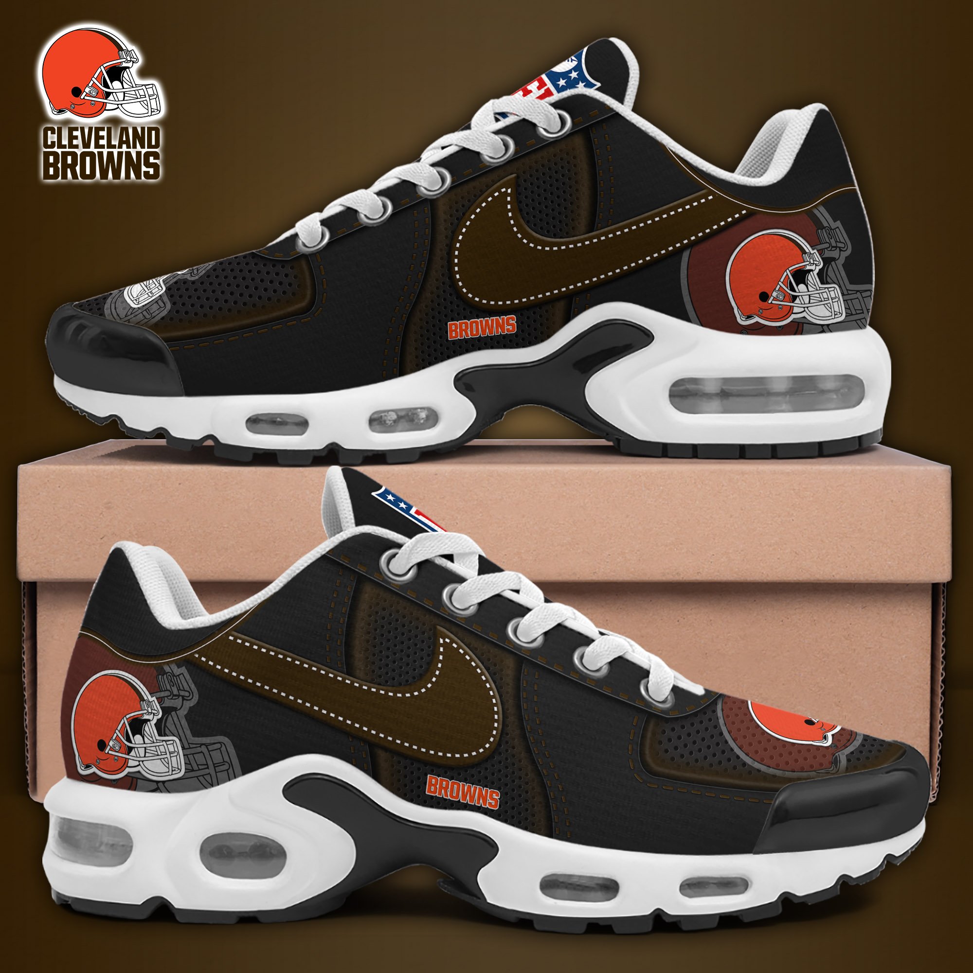Cleveland Browns TN Shoes 2025 Version Custom Name Sport Shoes For Fan Fan Gifts EHIVM-11274600N