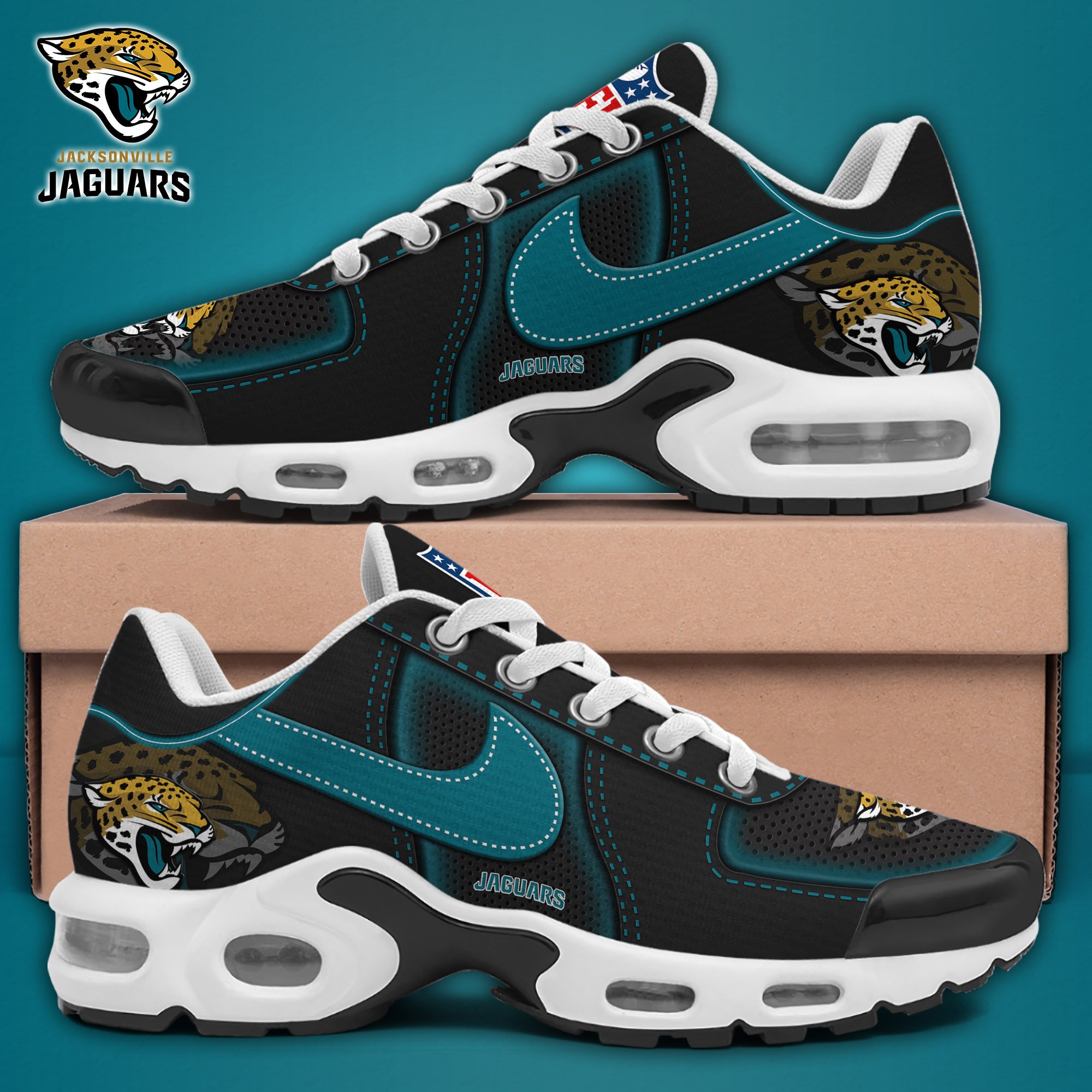 Jacksonville Jaguars TN Shoes 2025 Version Custom Name Sport Shoes For Fan Fan Gifts EHIVM-11274600N