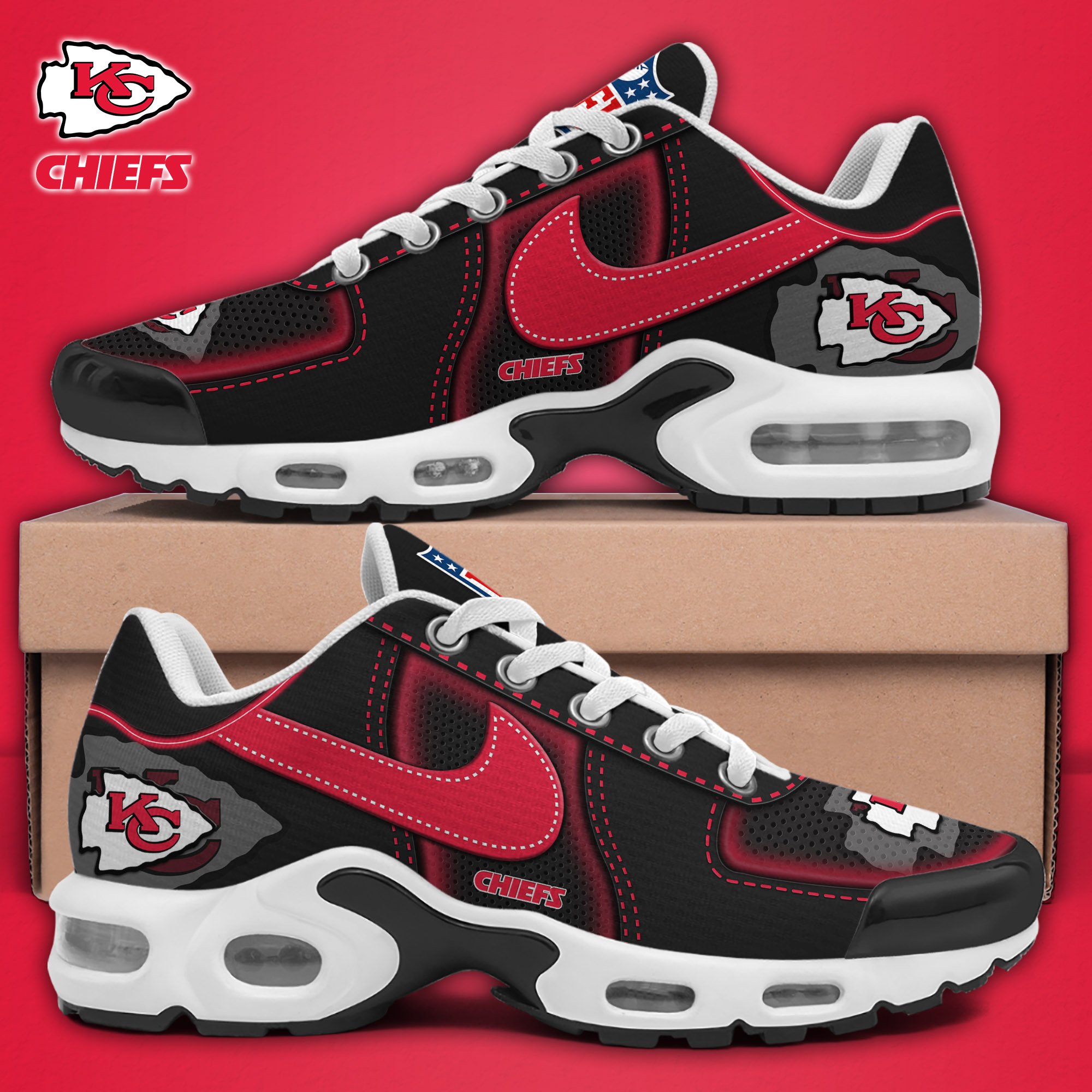 Kansas City Chiefs TN Shoes 2025 Version Custom Name Sport Shoes For Fan Fan Gifts EHIVM-11274600N